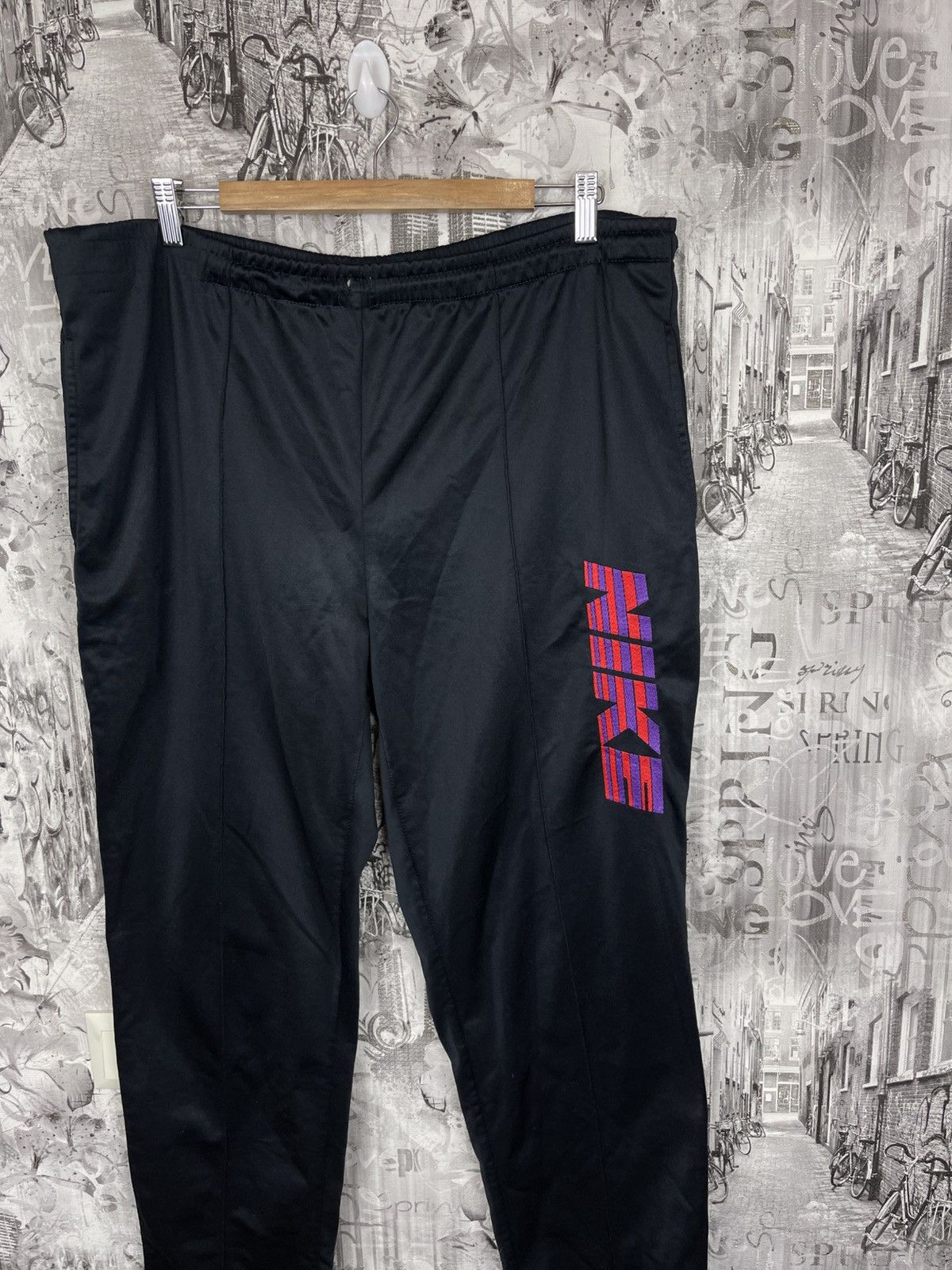 Nike Vintage Y2K Nike Nylon Drill Track Pants Big Logo Size US 34 / EU 50 - 3 Thumbnail
