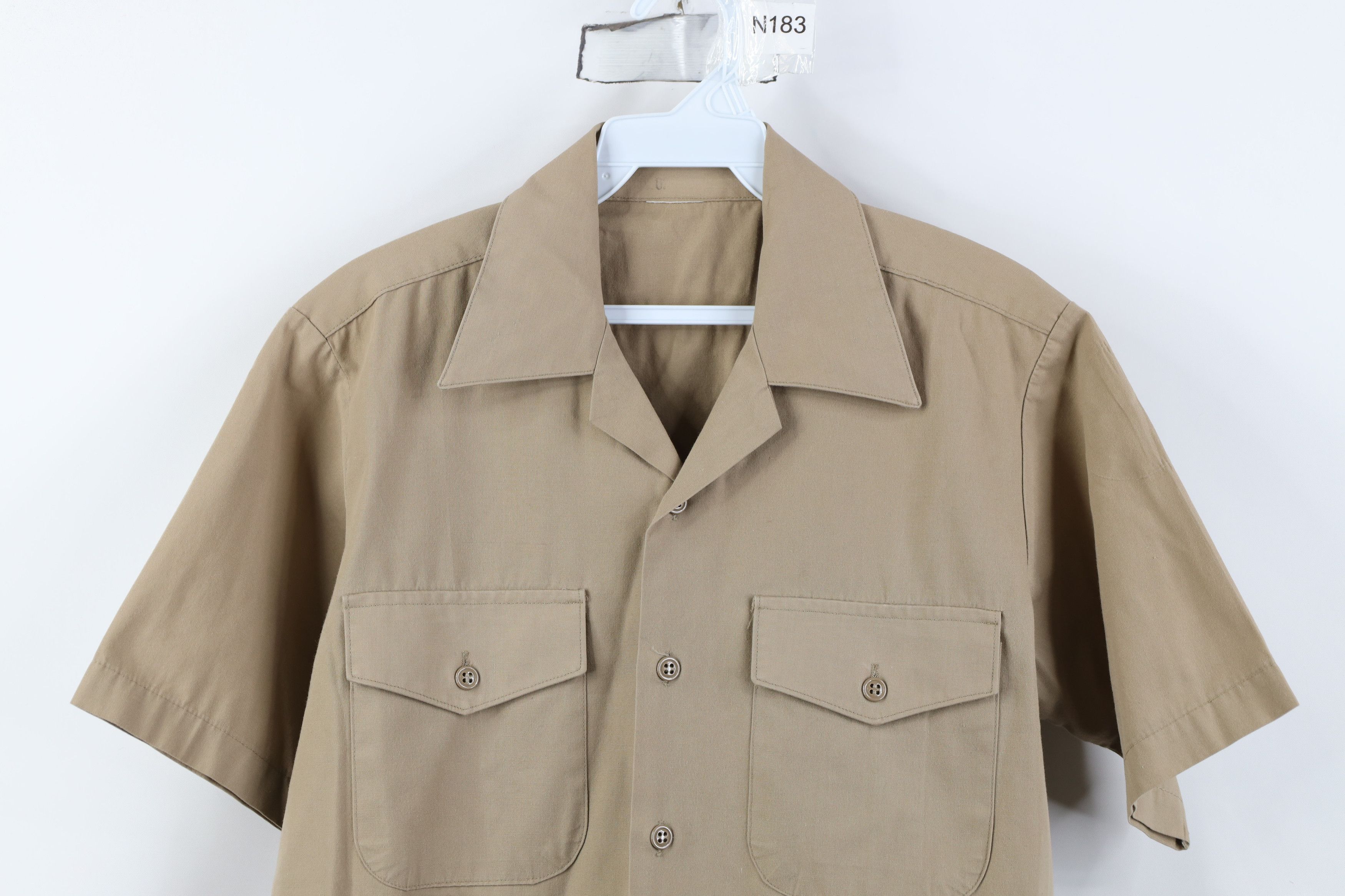 Vintage Vintage 80s USGI Military Tropical Short Sleeve Button Shirt Size US S / EU 44-46 / 1 - 2 Thumbnail