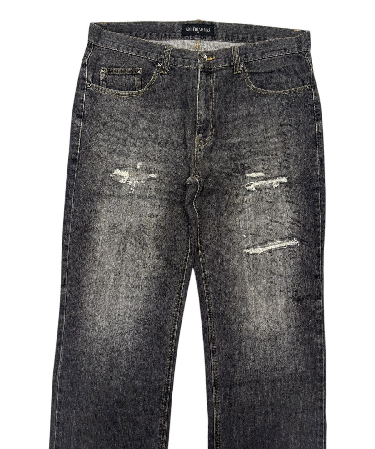 If Six Was Nine 🔥BAGGY JEANS POEM LIKE CDG JUNYA WATANABE I6W9 ANTFUI JEANS Size US 38 / EU 54 - 3 Thumbnail