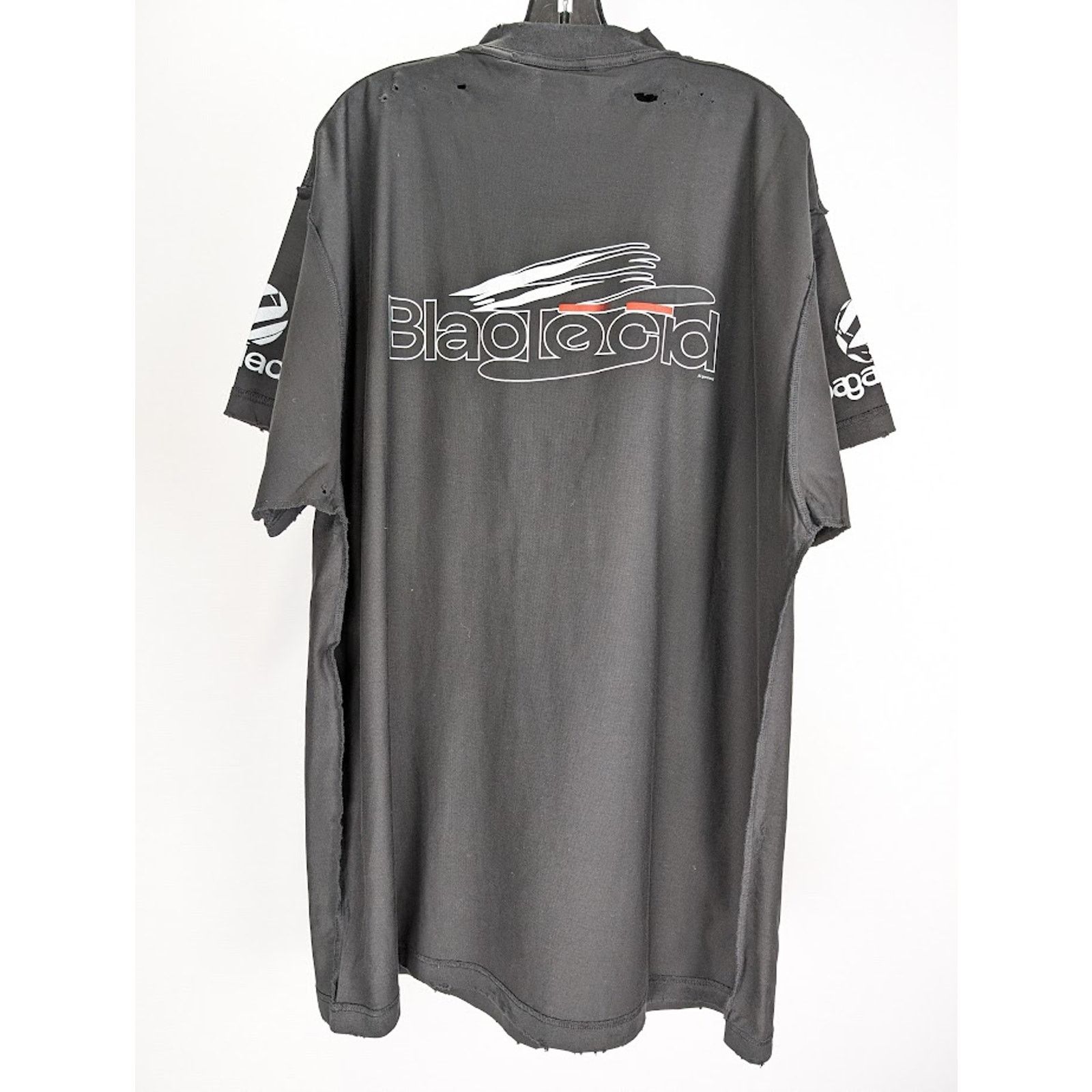 Balenciaga o1rshd1 Inside Out T-Shirt in Faded Black/White Size US L / EU 52-54 / 3 - 10 Thumbnail