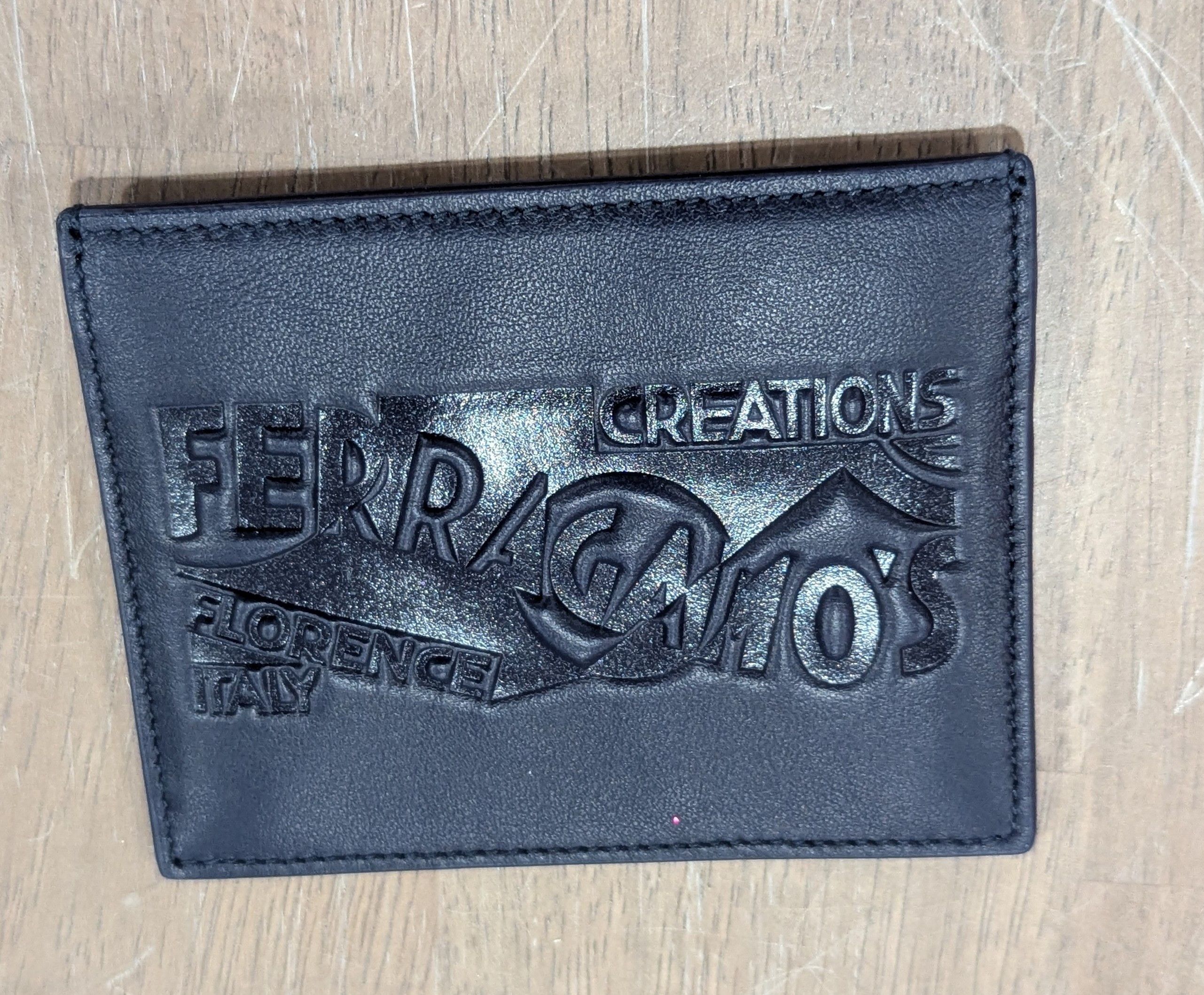 Salvatore Ferragamo Salvatore Ferragamo Venna Logo Leather Card Case Card Holder Size ONE SIZE - 1 Thumbnail
