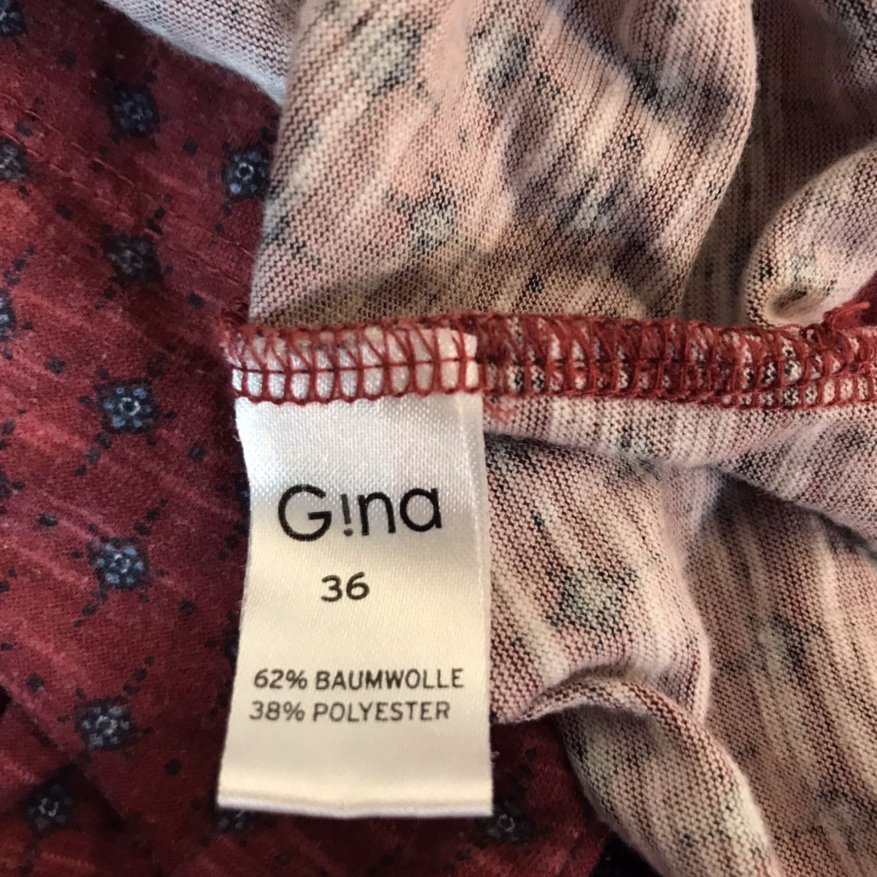 Vintage Gina Floral Strappy Jumpsuit Shorts Womens Size L Burgundy/Blue Activewear Size 36" / US 14 / IT 50 - 4 Thumbnail