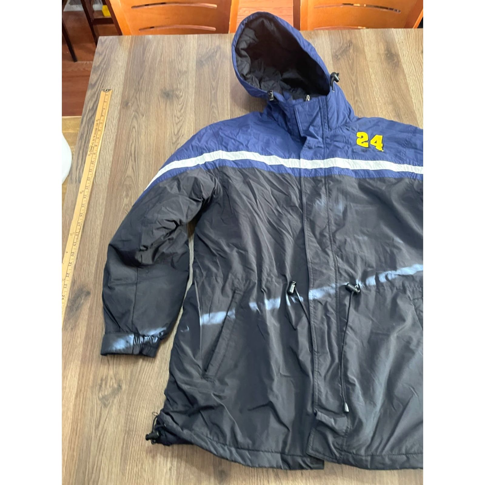 Chase Authentics Chase Authentics Jacket Mens Size Large Blue Full Zip Nylon Nascar Bomber Jacket Size US L / EU 52-54 / 3 - 3 Thumbnail