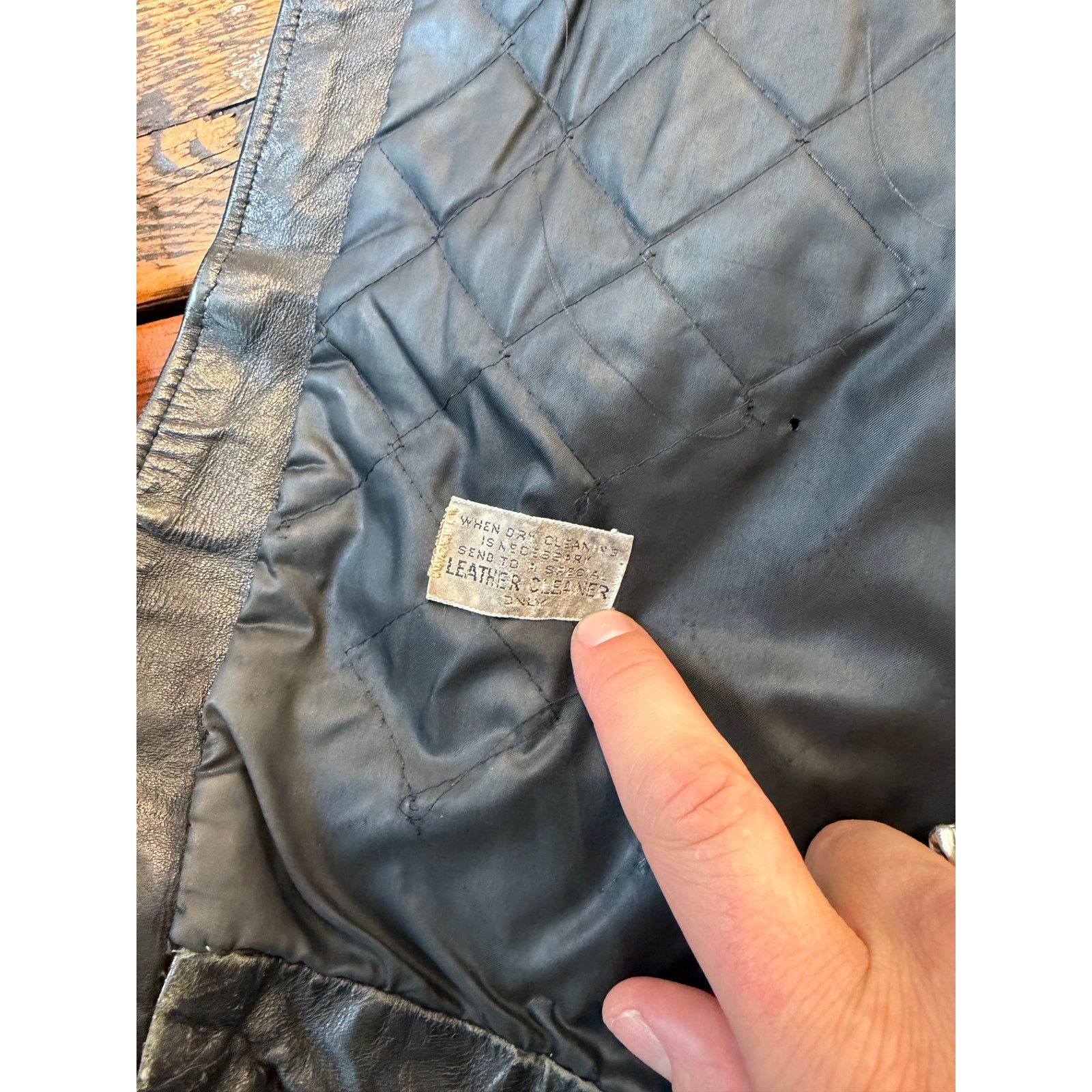 Vintage Vintage 60's Leather Motorcycle Biker Jacket Size US L / EU 52-54 / 3 - 10 Thumbnail