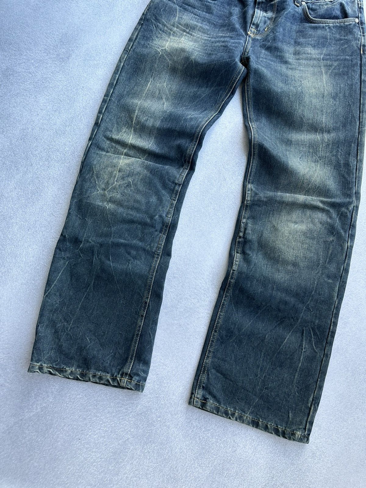 Japanese Brand Vintage King Kerosin Moto Japanese Heavy Jeans Size US 27 - 2 Thumbnail