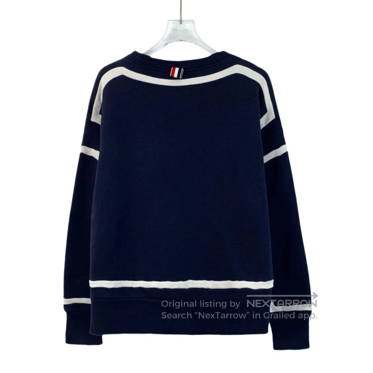 Thom Browne thom browne navy long sleeve sweatshirt. Size US S / EU 44-46 / 1 - 2 Thumbnail