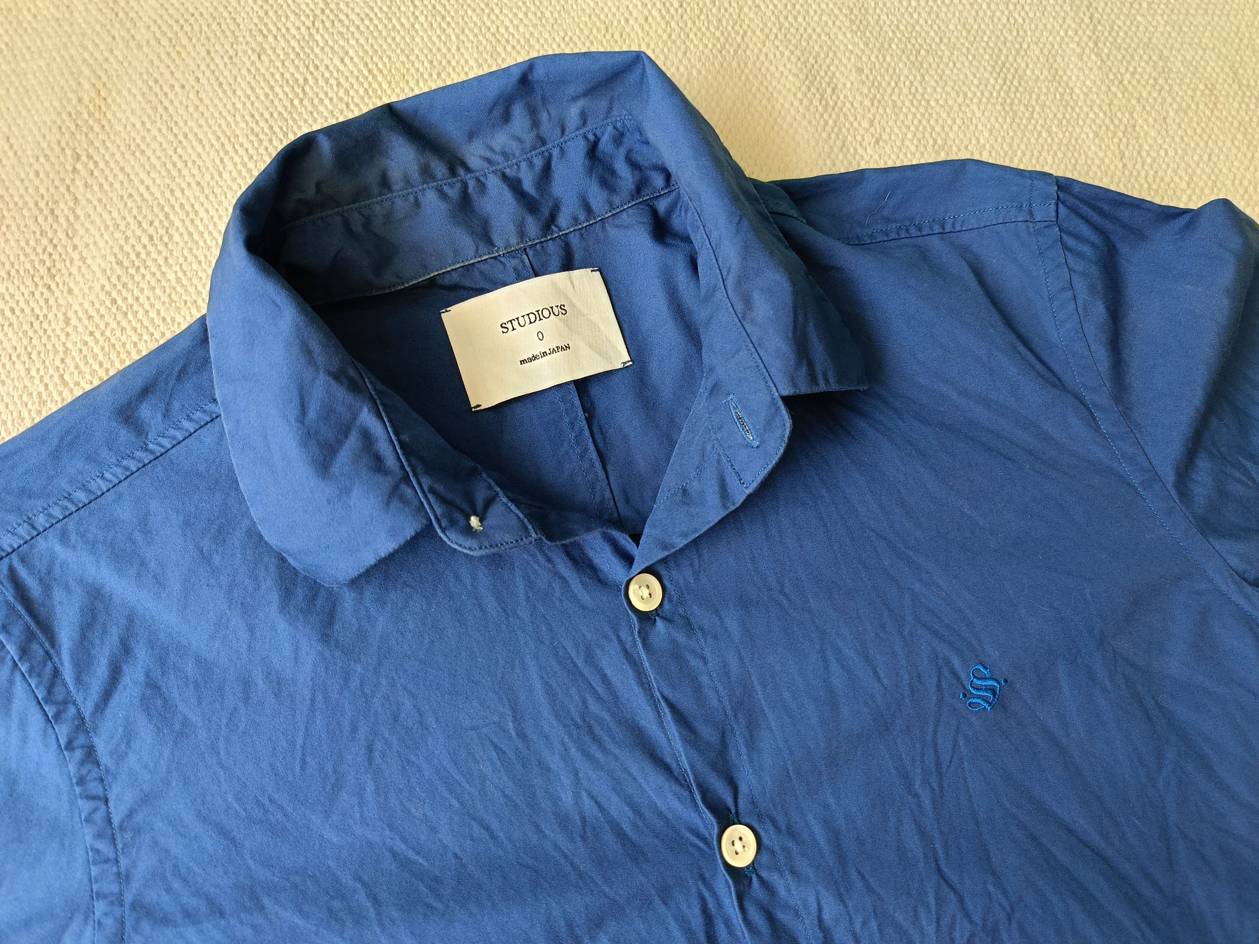 Japanese Brand × STUDIOUS Studious 0 Japan blue shirt XS Size US XS / EU 42 / 0 - 10 Thumbnail