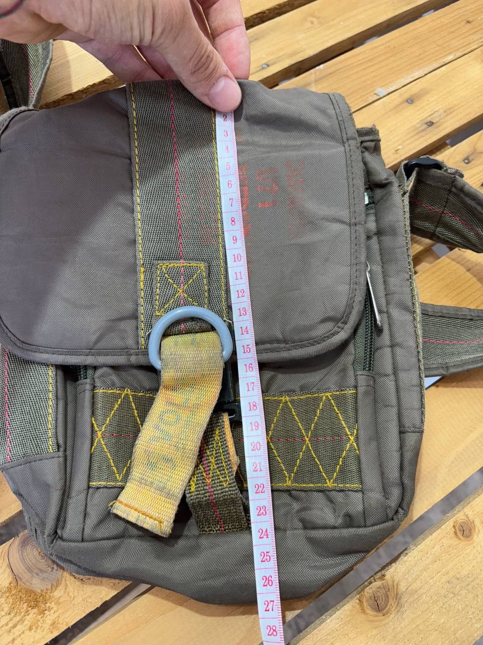Japanese Brand Vintage Diesel style Y2K Avant Garde Distressed sling Bag Size ONE SIZE - 15 Thumbnail
