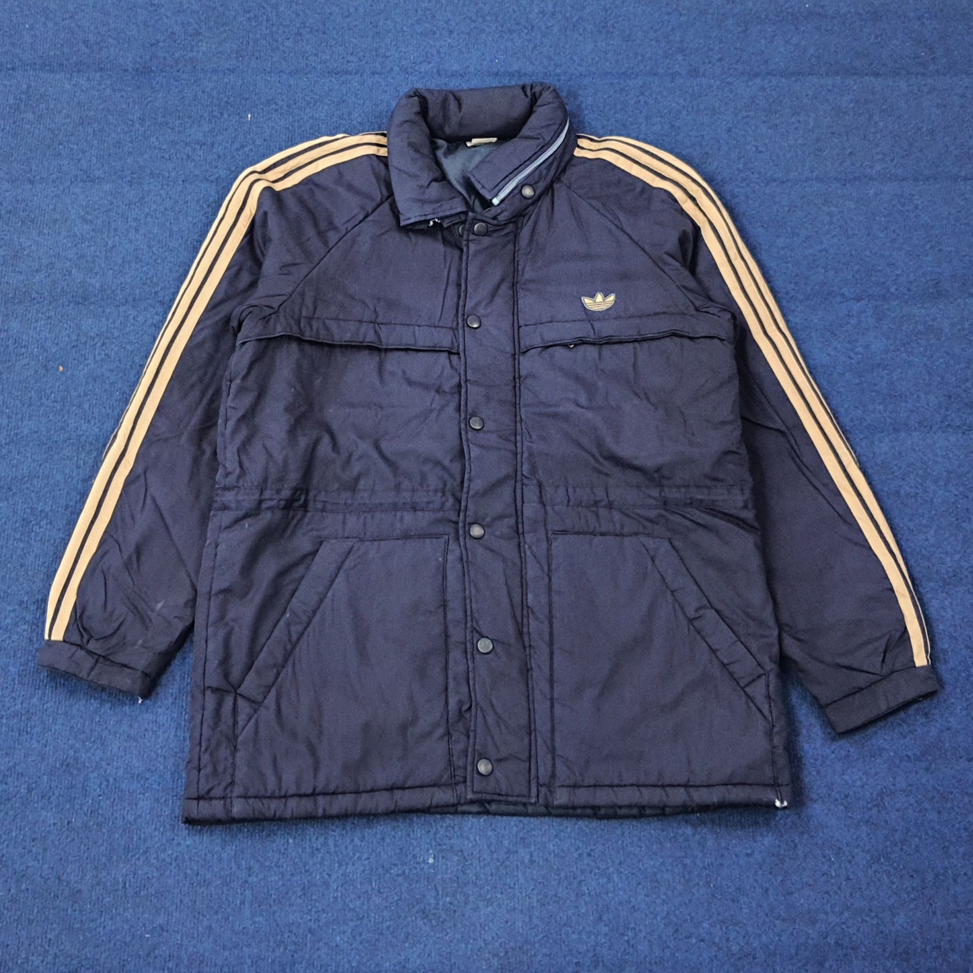 Adidas Rare Vintage 80s Adidas Jacket Three Stripes C268N6 Size US M / EU 48-50 / 2 - 1 Thumbnail
