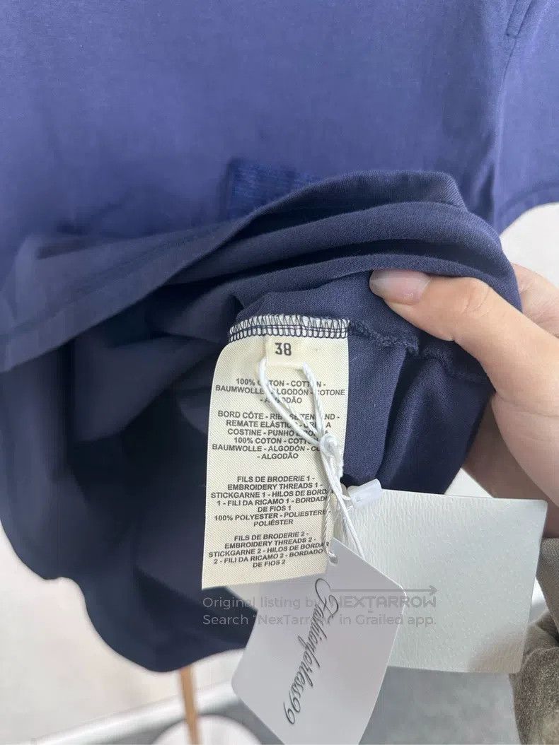 Hermes Hermes Navy blue pure cotton T-shirt Size XS / US 0-2 / IT 36-38 - 4 Thumbnail