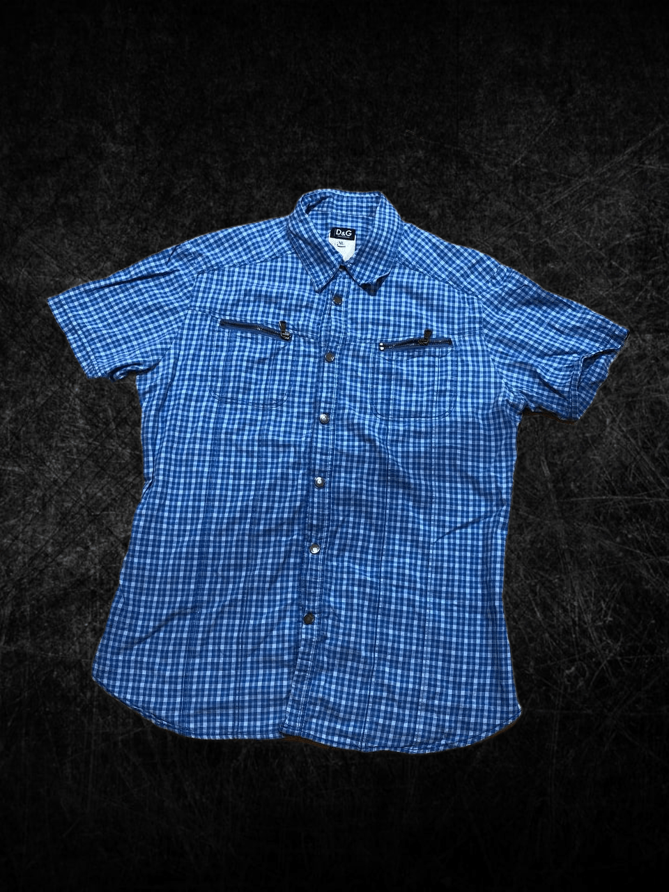 Dolce & Gabbana Dolce & Gabanna Classic Checked Short Sleeve Shirt Size US XL / EU 56 / 4 - 1 Thumbnail