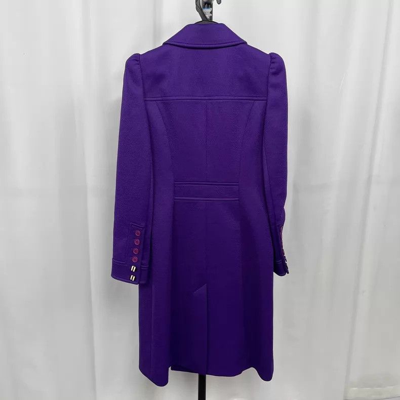 Louis Vuitton Louis Vuitton Long purple woolen cotton-padded coat Size XS / US 0-2 / IT 36-38 - 2 Thumbnail