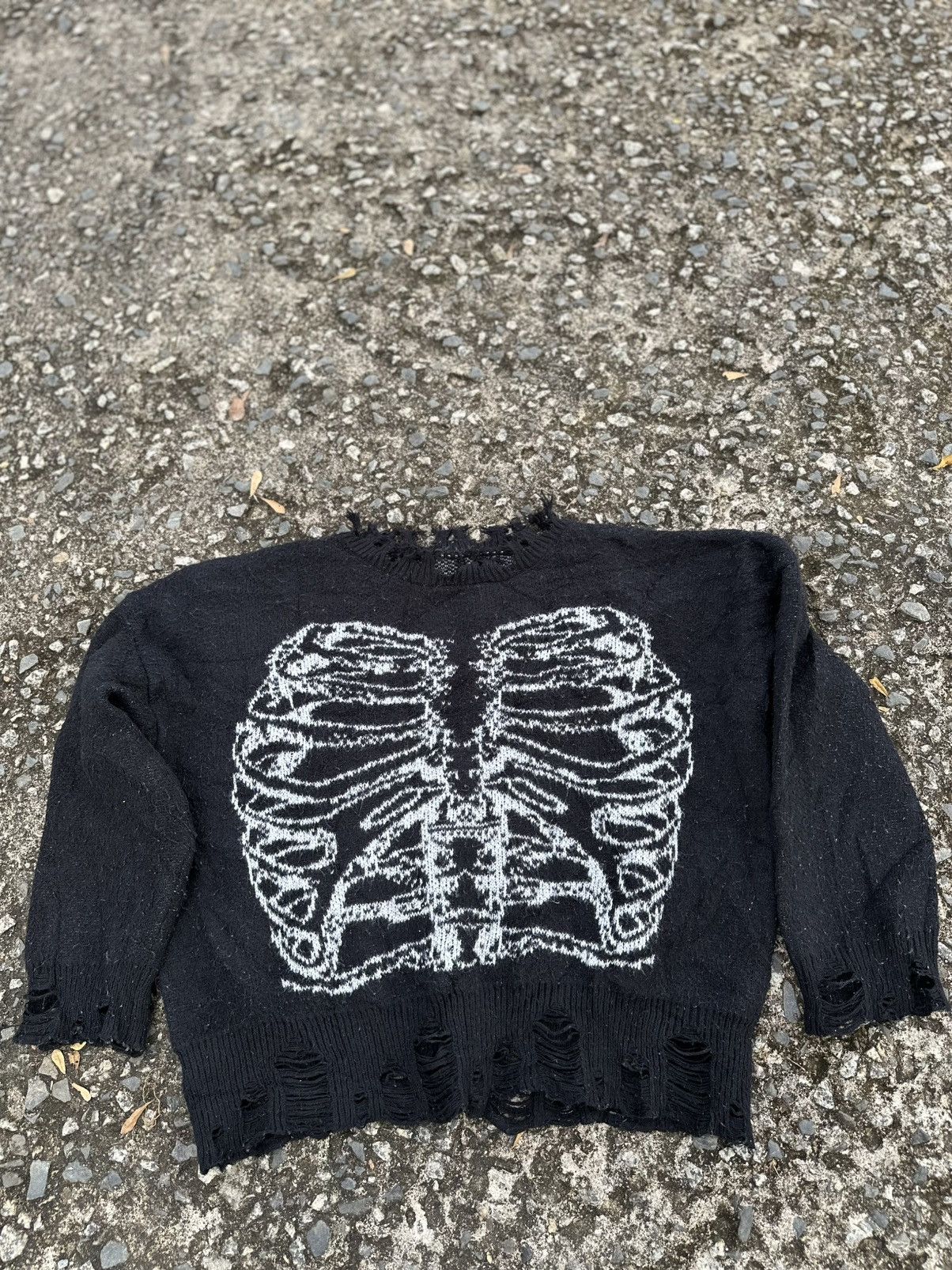 Vintage Vintage Distress Skeleton Fashion Romwe Sweatshirt Size US XL / EU 56 / 4 - 5 Thumbnail