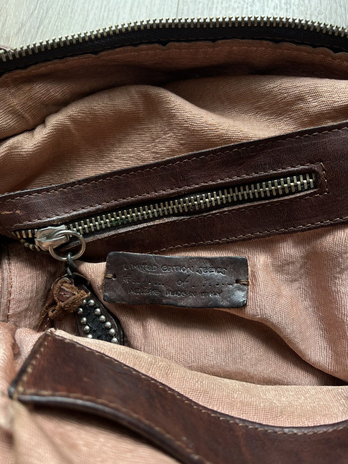 Hollywood trading company leather bag