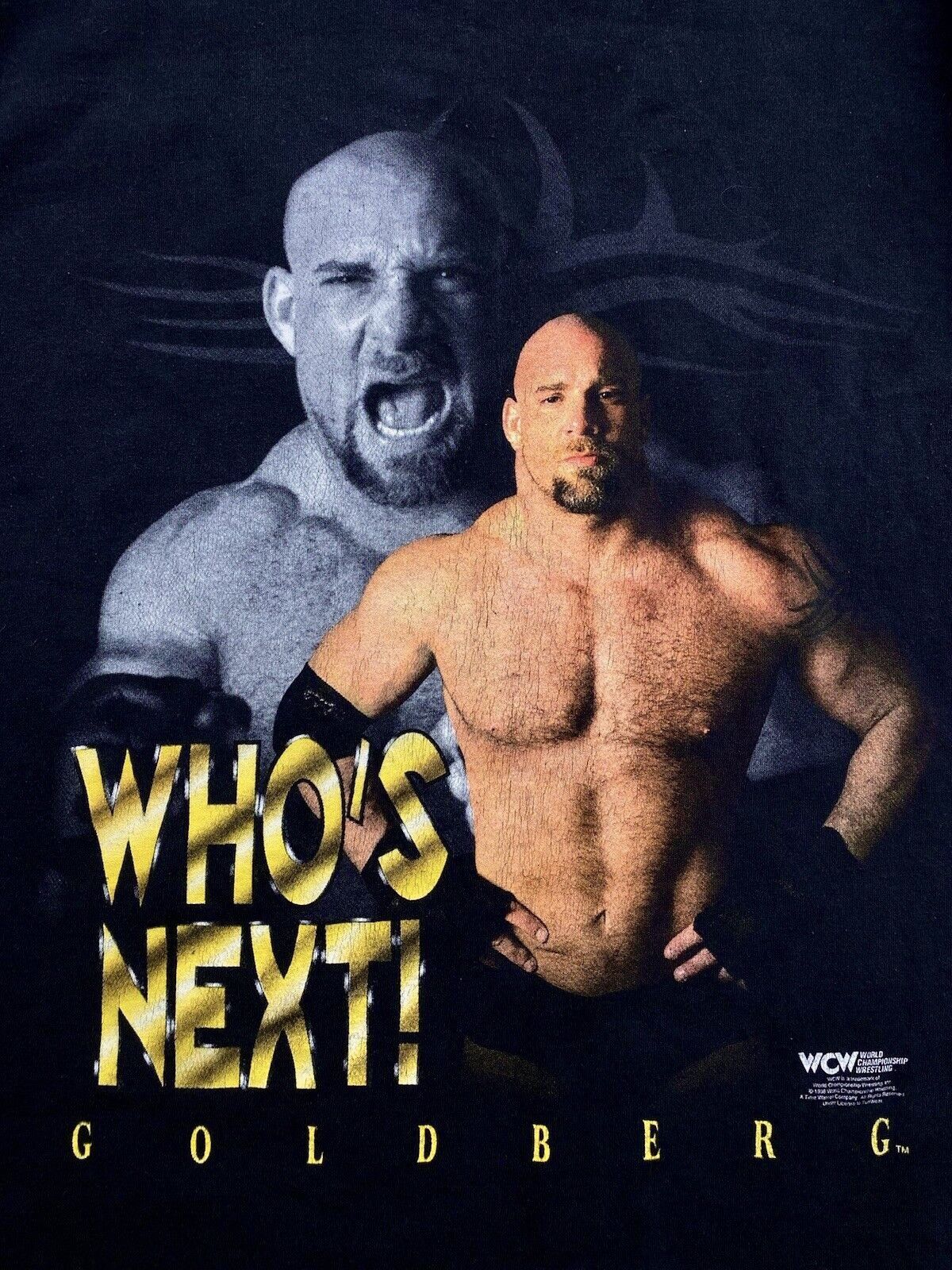 WCW/nWo 90s WCW goldberg who’s next authentic wrestling t sweatshirt Size US M / EU 48-50 / 2 - 2 Thumbnail