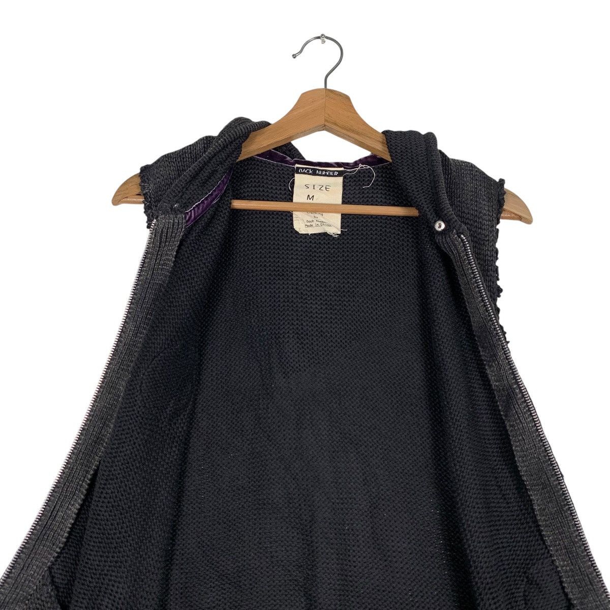 Japanese Brand BACK NUMBER Sleeveless Zipper Hoodies Vest #1227-C55 Size US M / EU 48-50 / 2 - 13 Thumbnail