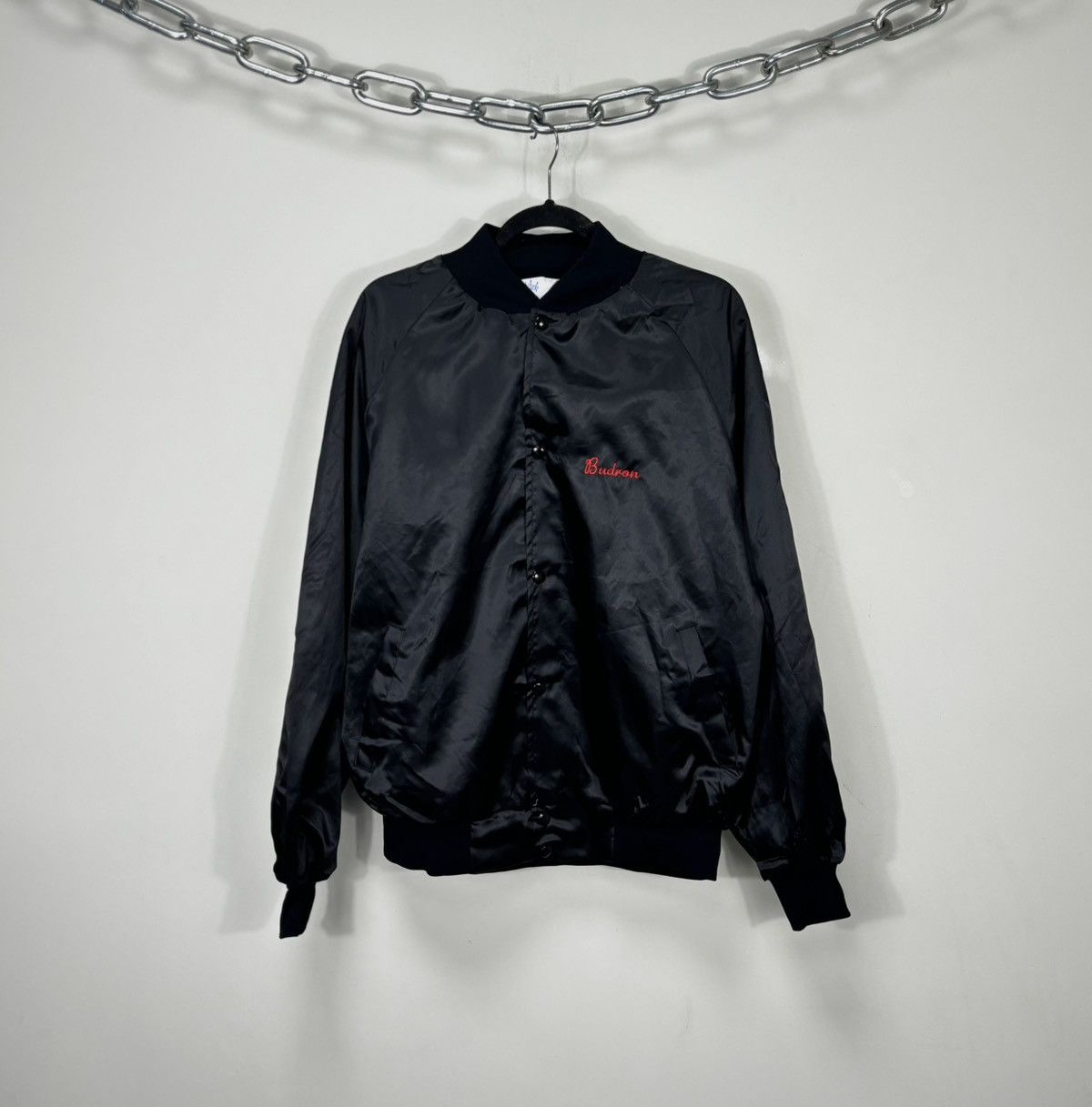 Vintage Vintage 90s West Ark Budron West Chicago Satin Bomber Jacket Size US XL / EU 56 / 4 - 2 Thumbnail