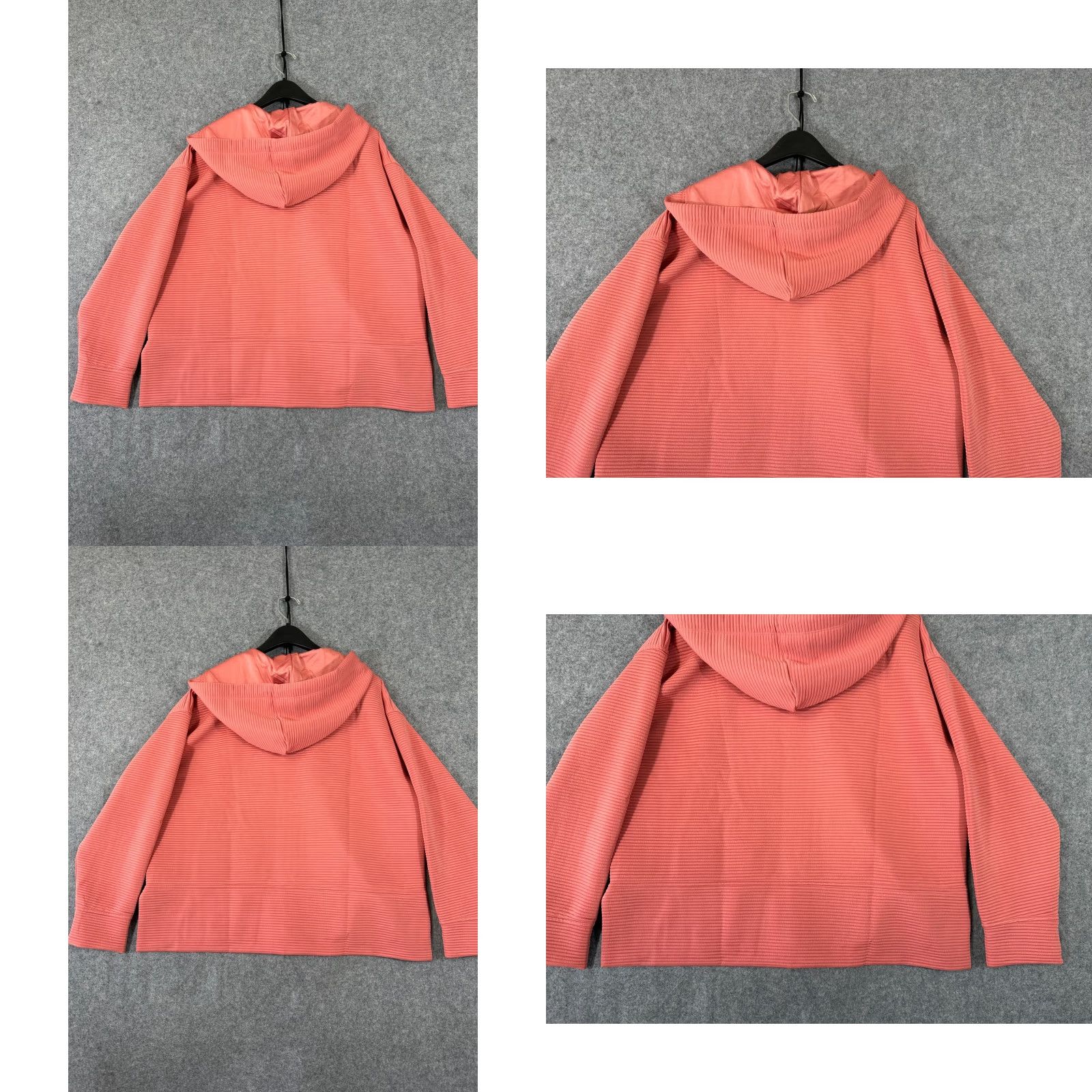 DKNY DKNY Hoodie Womens XL Full Zip Outdoor NWT Pink Rose Ribbed Long Sleeve Bag? Size XL / US 12-14 / IT 48-50 - 8 Thumbnail