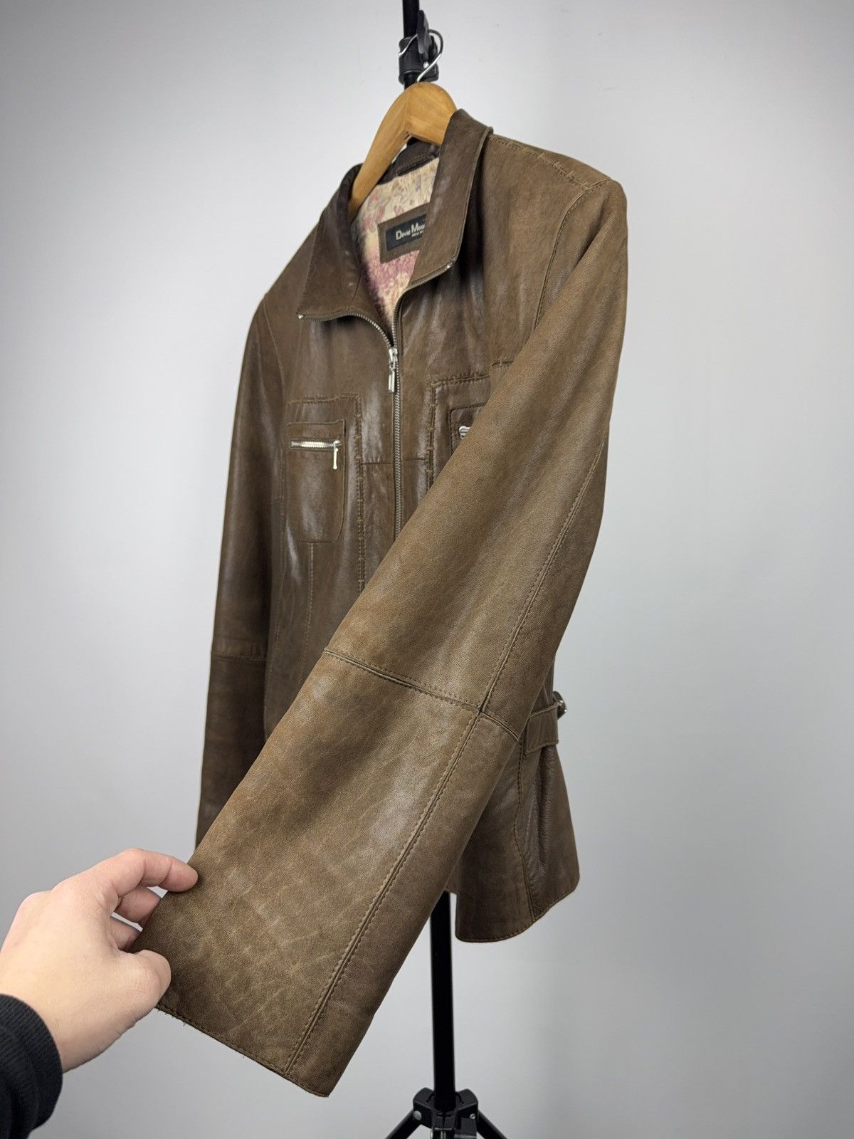 Genuine Leather Vintage Luxury Archive David Moore Brown Leather Jacket 46 Size US S / EU 44-46 / 1 - 6 Thumbnail