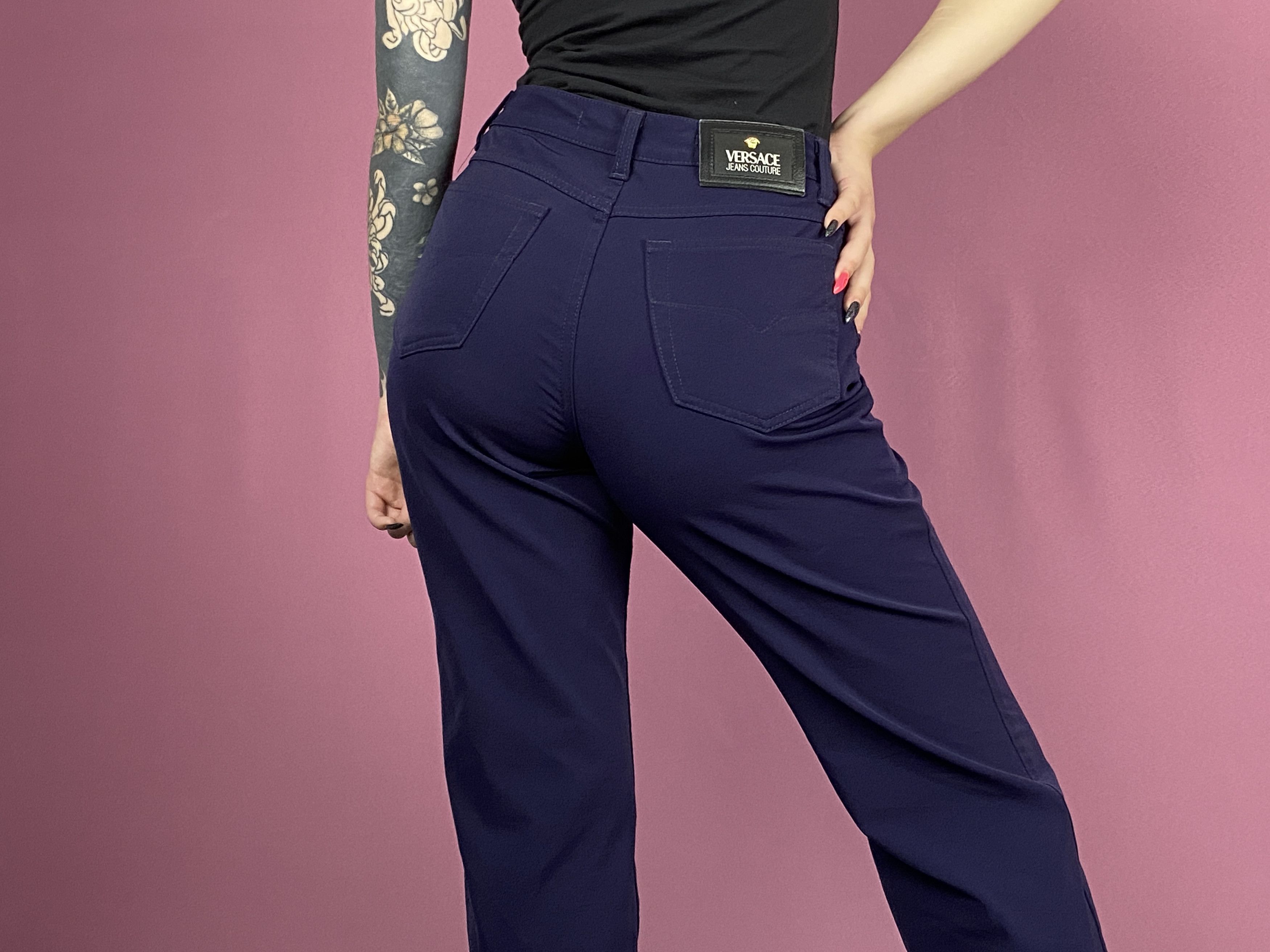 Versace Versace Jeans Couture Vintage Women's Classic Pants 30 44 M Size 30" / US 8 / IT 44 - 6 Thumbnail