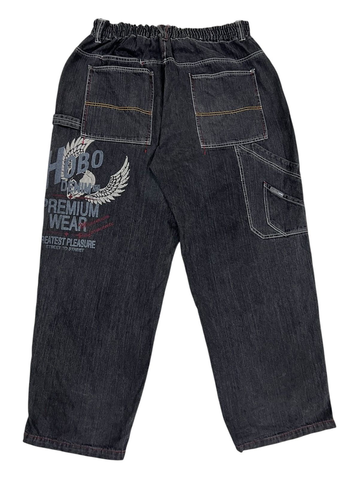 Affliction × JNCO Y2K Hobo Denim Super Baggy Multi Big Pocket JNCO Style Jeans Size US 38 / EU 54 - 1 Thumbnail