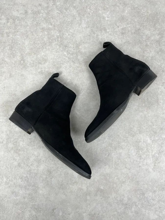 Saint Laurent Paris 2000s Yves Saint Laurent Black Suede Leather Boots Size US 9 / EU 42 - 4 Thumbnail
