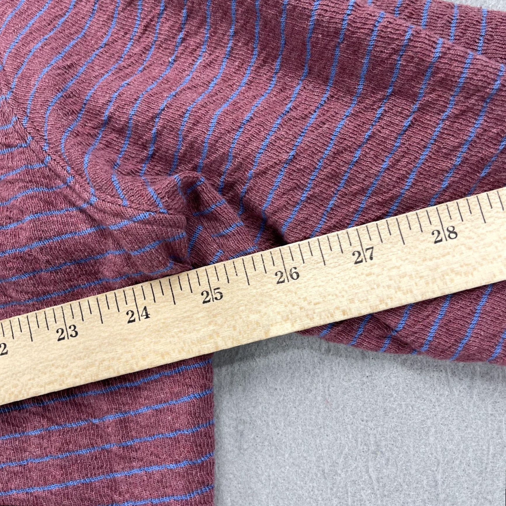 johnnie-O johnnie-O Sweater Mens 2XL Red Cotton 1/4 Zip Mock Neck Striped Knit Pullover Casual Winter Fall Golf Men's Sweater Size US XXL / EU 58 / 5 - 7 Thumbnail