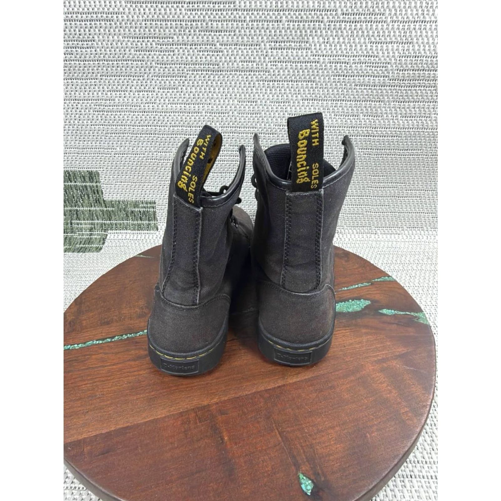 Dr. Martens VINTAGE Dr Martens Cairo Boots Mens Size 8 Black Canvas Round Toe Ankle Lace Up Chukka Shoes Casual Mens Size US 8 / EU 41 - 5 Thumbnail