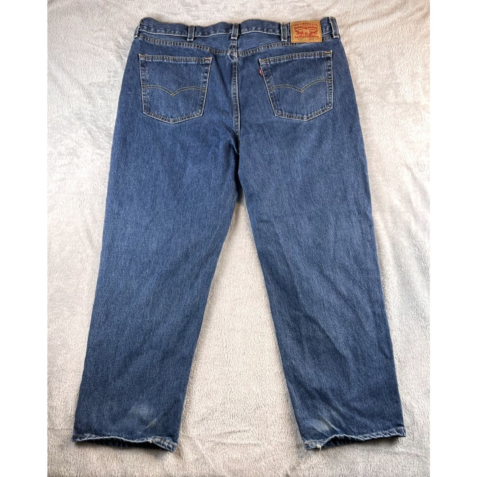 Levi's Levi's Jeans Mens 550 Straight High Rise 42x29 Blue Denim 5-Pocket Relaxed Regular Size Type Jeans Pants Size US 42 / EU 58 - 2 Thumbnail