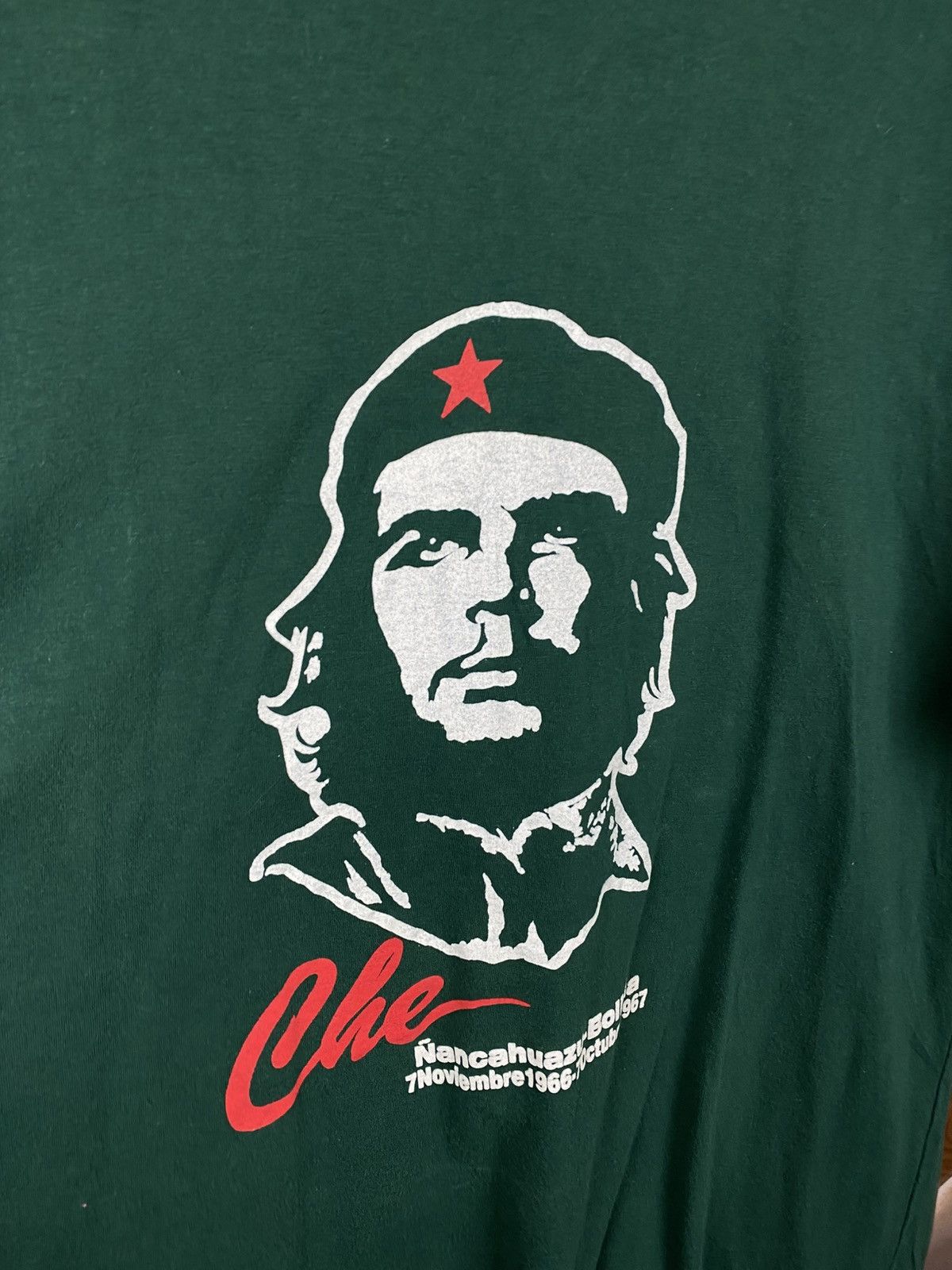 Vintage 🌋Vintage 90s T-Shirt Cheguevara Bolivia Big Logo VTG Tee🌋 Size US L / EU 52-54 / 3 - 6 Thumbnail