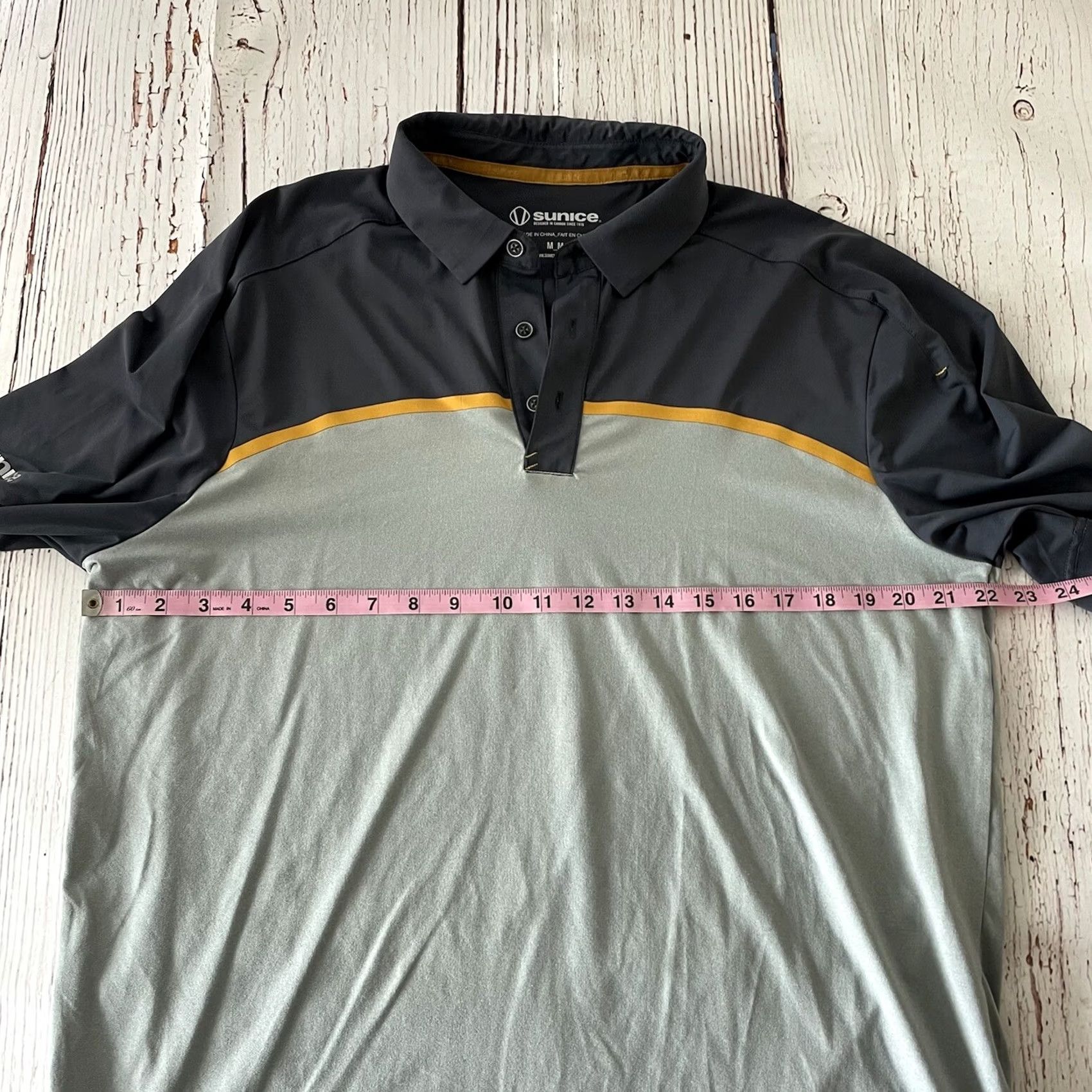Vintage Sunice Red Hawk Ridge Short Sleeve Golf Polo Shirt Men's M Gray Size US M / EU 48-50 / 2 - 5 Thumbnail