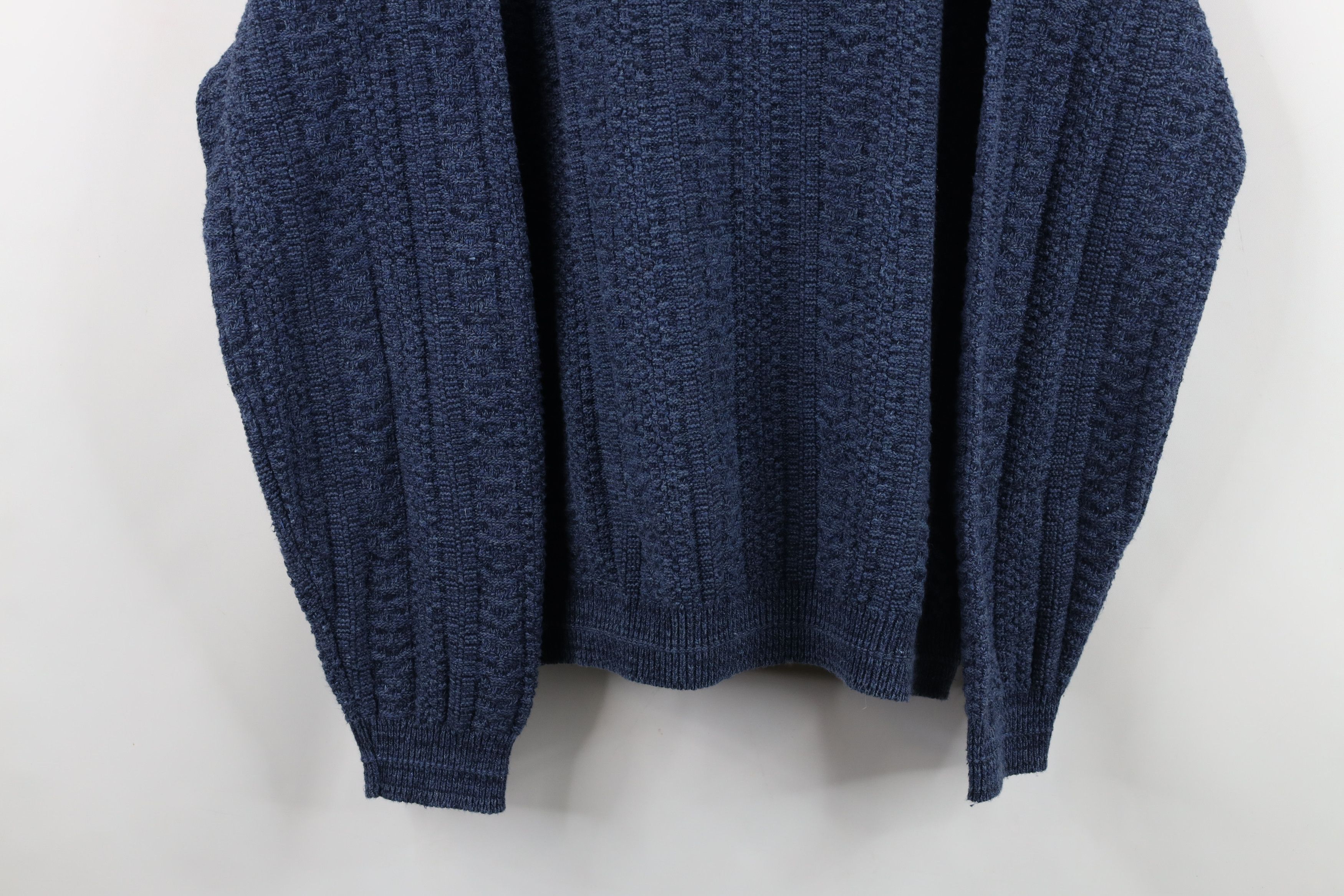 Vintage Vintage 90s Streetwear Framed Textured Knit Crewneck Sweater Size US XL / EU 56 / 4 - 3 Thumbnail