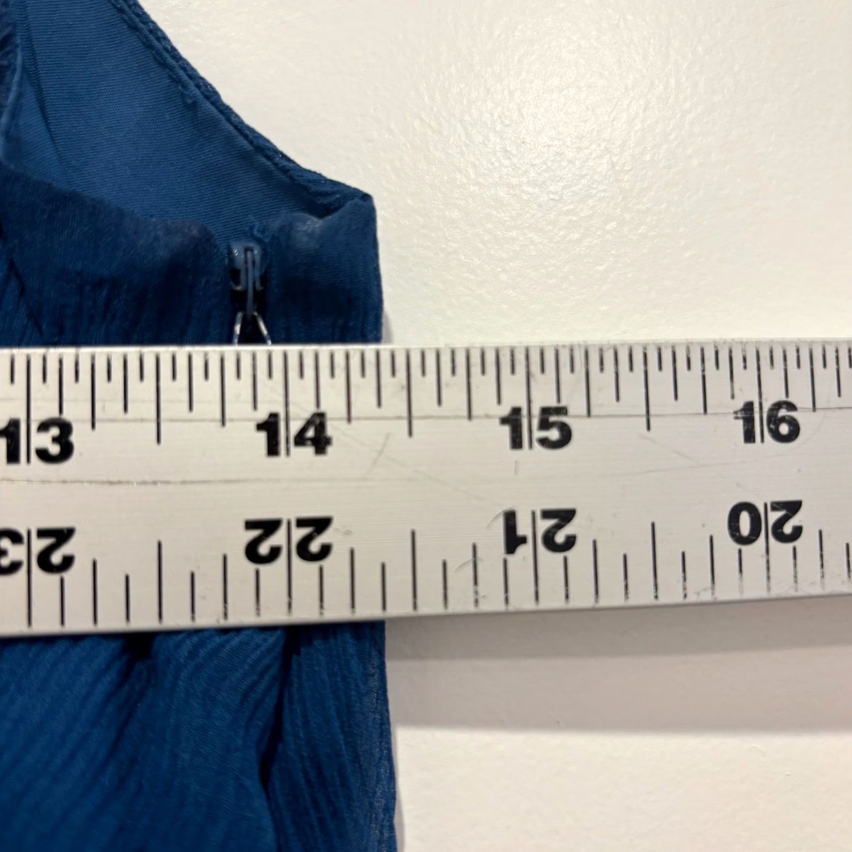J.Crew J. Crew Teal Blue Silk V-Neck Empire Waist Cocktail Dress Size 6 Womens Size M / US 6-8 / IT 42-44 - 4 Thumbnail