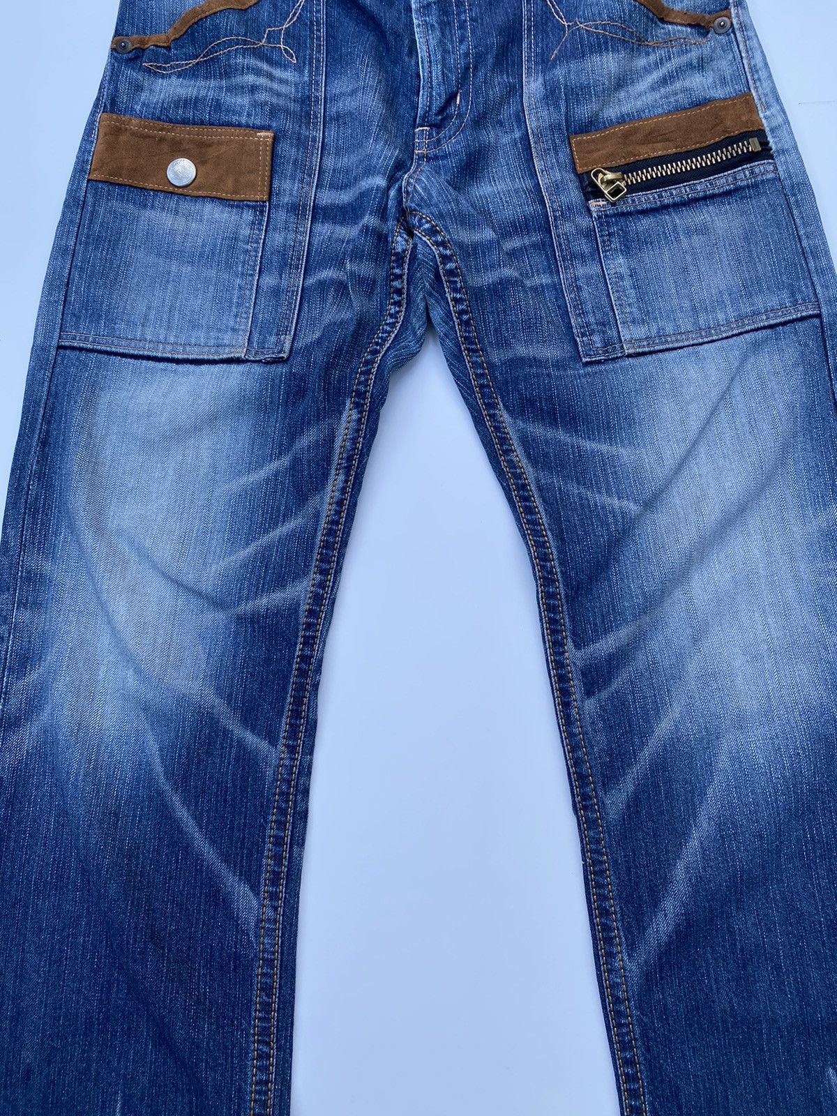 Edwin Vintage Edwin Double Pocket Denim Flared Size US 33 - 3 Thumbnail