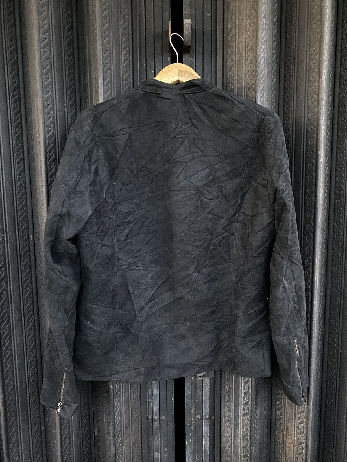 Yasuyuki Ishii 2000s GU velvet punk bikers jacket Size US M / EU 48-50 / 2 - 2 Thumbnail