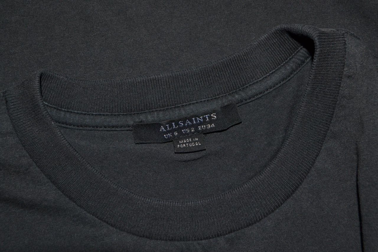 Allsaints AllSaints Short sleeve T-shirt Undershirt Dark gray Women's Size XS / US 0-2 / IT 36-38 - 5 Thumbnail