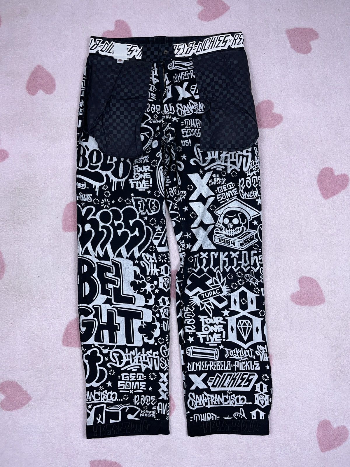 Dickies ➕ rare Dickies x Rebel 8 worker pants skate style y2k Size US 34 / EU 50 - 3 Thumbnail