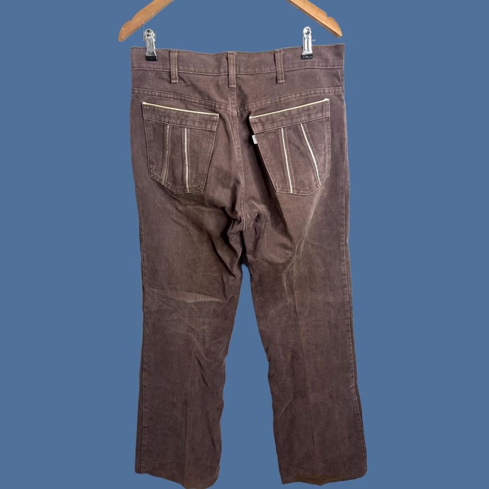 Levi's VINTAGE Levi's Pants Mens 33x34 Brown Denim Straight Zipper 5-Pocket Talon 42 Talon 42 Tent Size US 32 / EU 48 - 1 Thumbnail