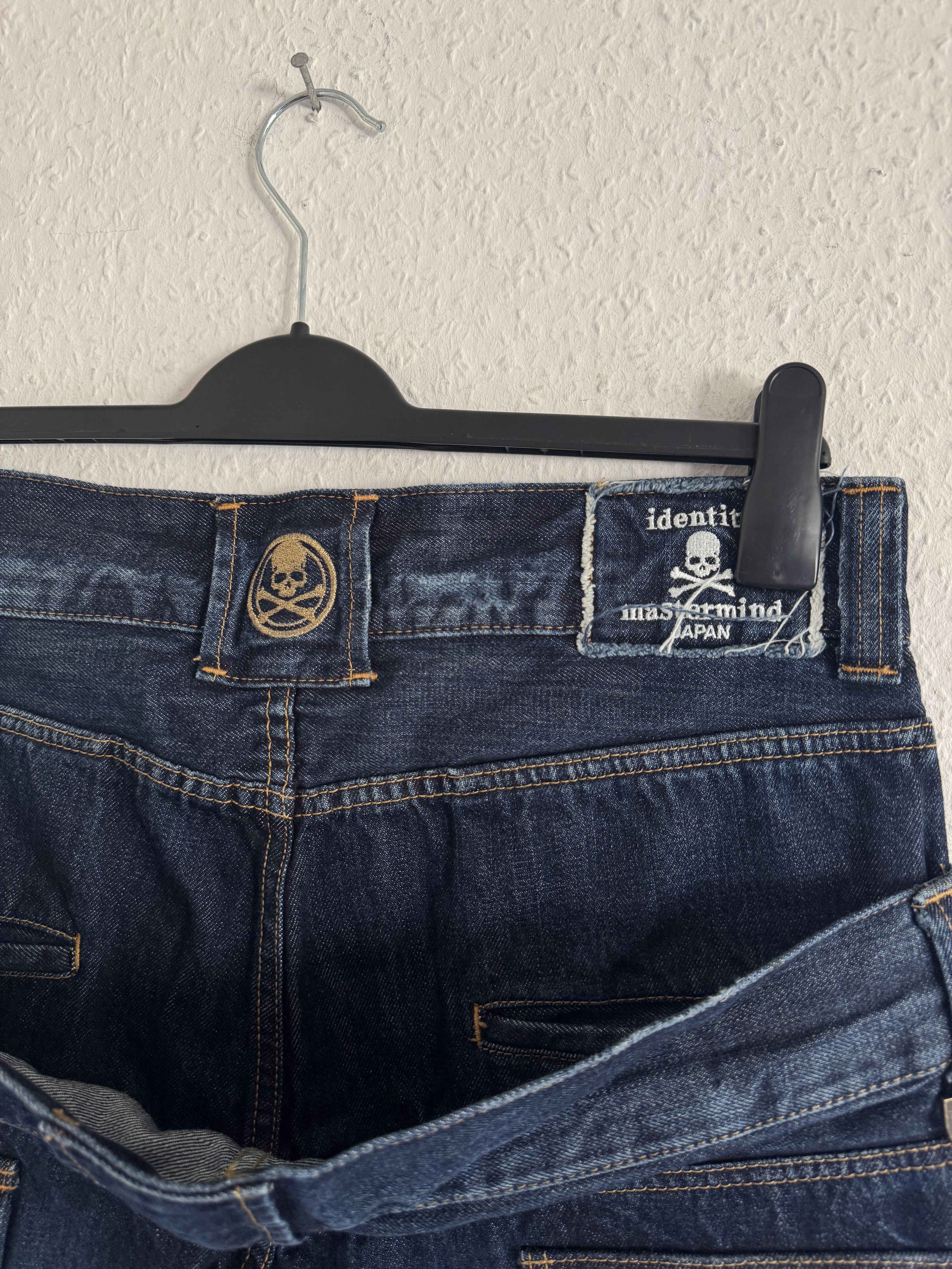 Mastermind Japan Distressed Skull Denim Size US 34 / EU 50 - 8 Thumbnail