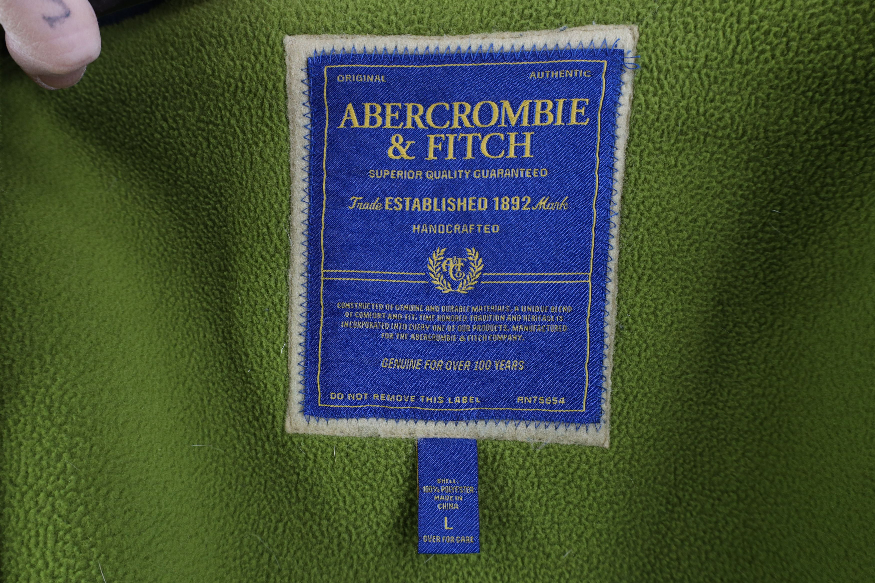 Abercrombie & Fitch Vtg 90s Y2K Abercrombie & Fitch Pile Fleece Full Zip Jacket Size US L / EU 52-54 / 3 - 9 Thumbnail
