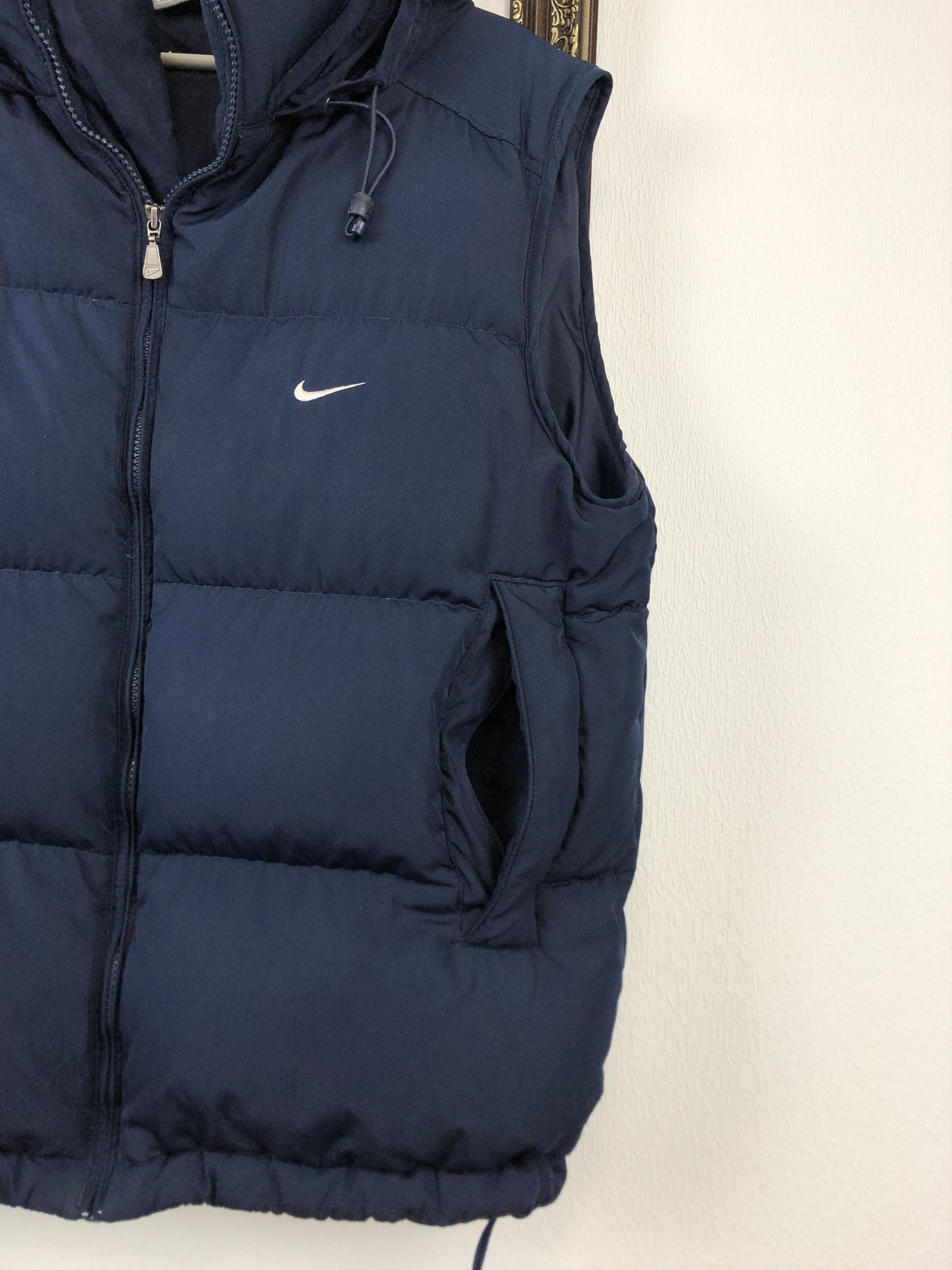 Nike Nike Vintage 90s Down Puffer Vest Jacket Navy Rare Size US M / EU 48-50 / 2 - 7 Thumbnail