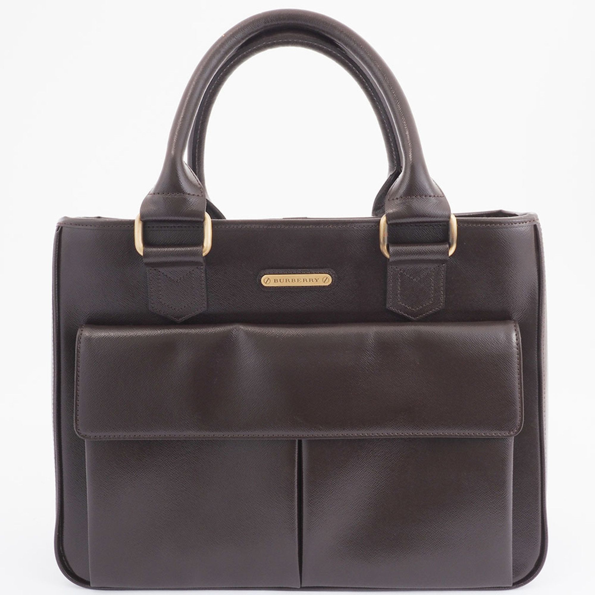 Burberry Burberry Handbag Brown Women's Leather Nova Check Storage BURBERRY Size ONE SIZE - 1 Thumbnail
