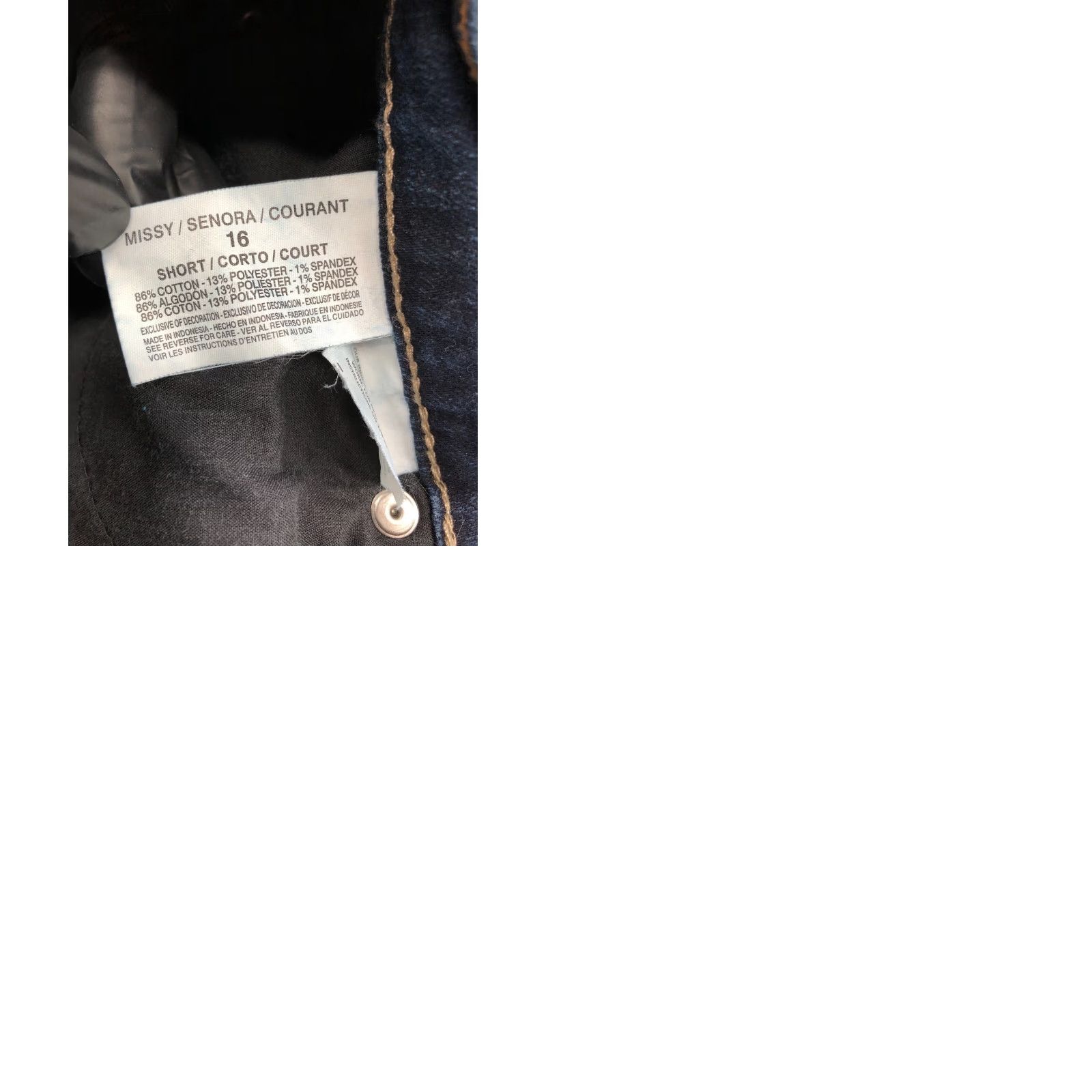 Gloria Vanderbilt Gloria Vanderbilt Amanda High Rise Tapered Jeans Womens 16 Dark Wash Blue 29 in Inseam 5-Pocket Denim Regular Size 38" / US 16 / IT 52 - 9 Thumbnail