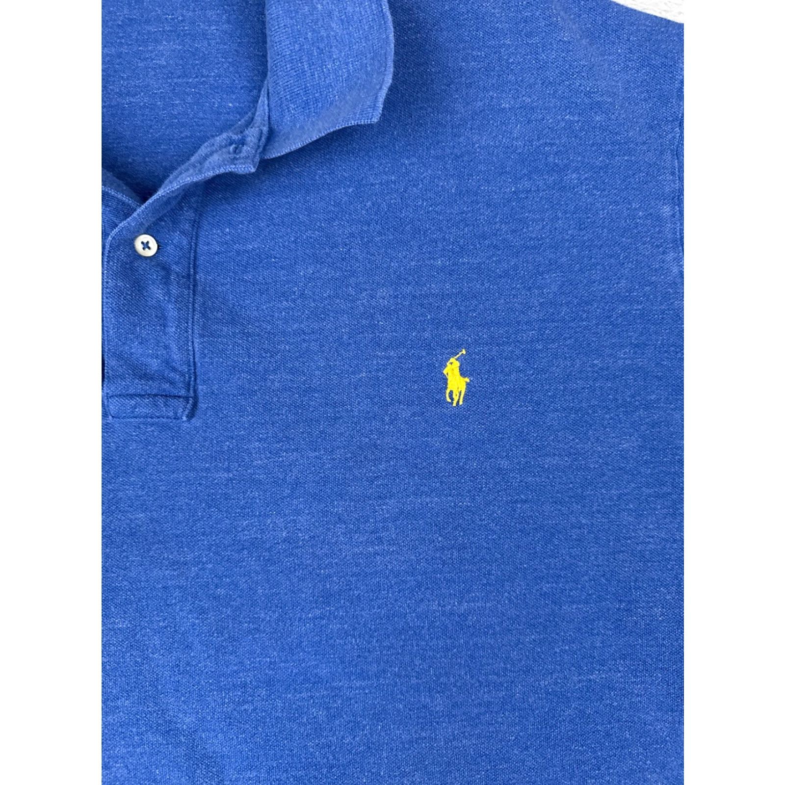 Ralph Lauren VINTAGE Ralph Lauren Polo Shirt Mens 4XL Tall Blue Short Sleeve Cotton Jersey Big & Tall Size US XXL / EU 58 / 5 - 6 Thumbnail