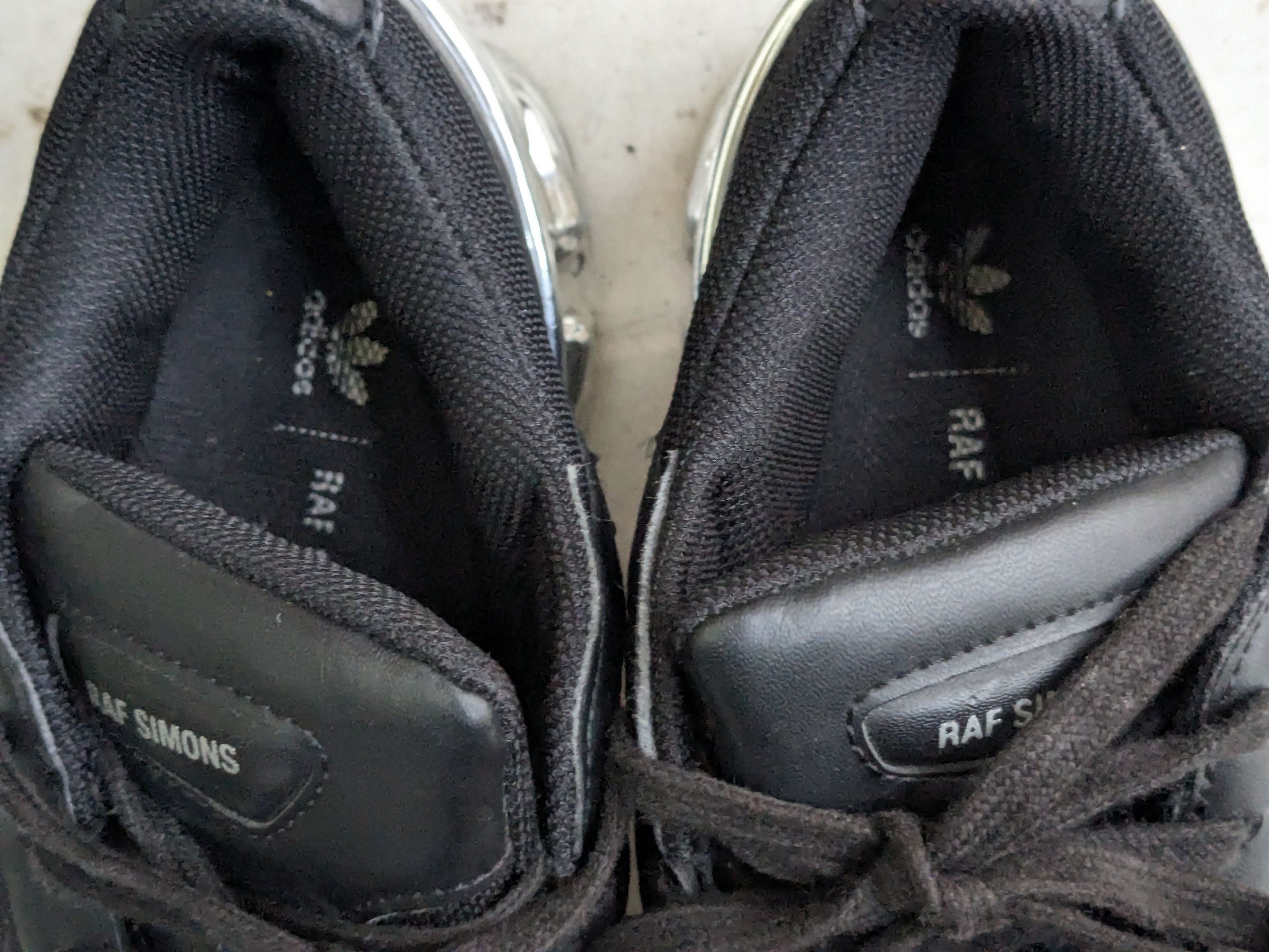 Raf Simons Adidas x Raf Simons Ozweego Mirrored 7.5 Black Silver Size US 7.5 / EU 40-41 - 7 Thumbnail