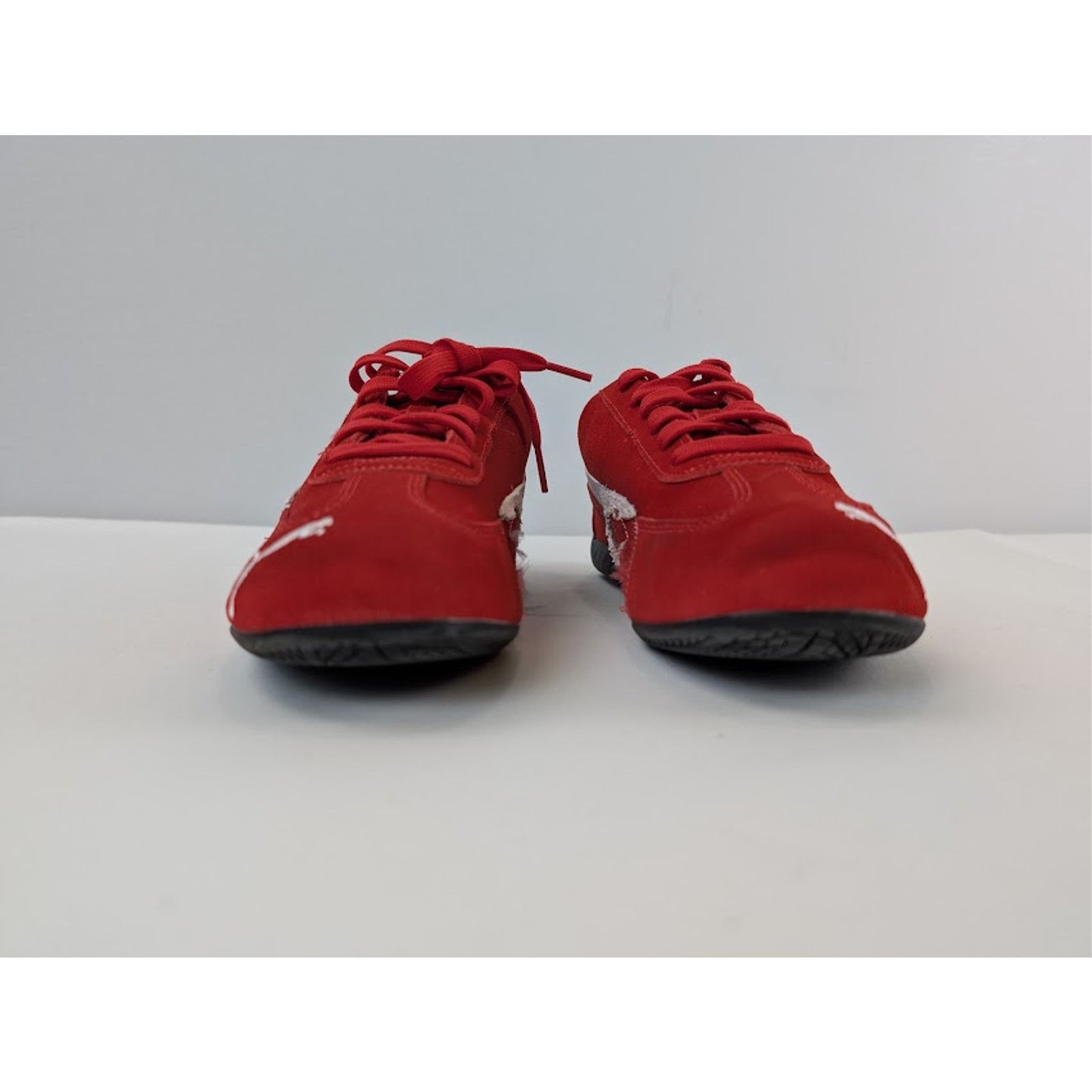 Balenciaga × Puma o1rshd1 Speedcat Destroyed Low Top Sneaker in Red Size US 11 / EU 44 - 9 Thumbnail