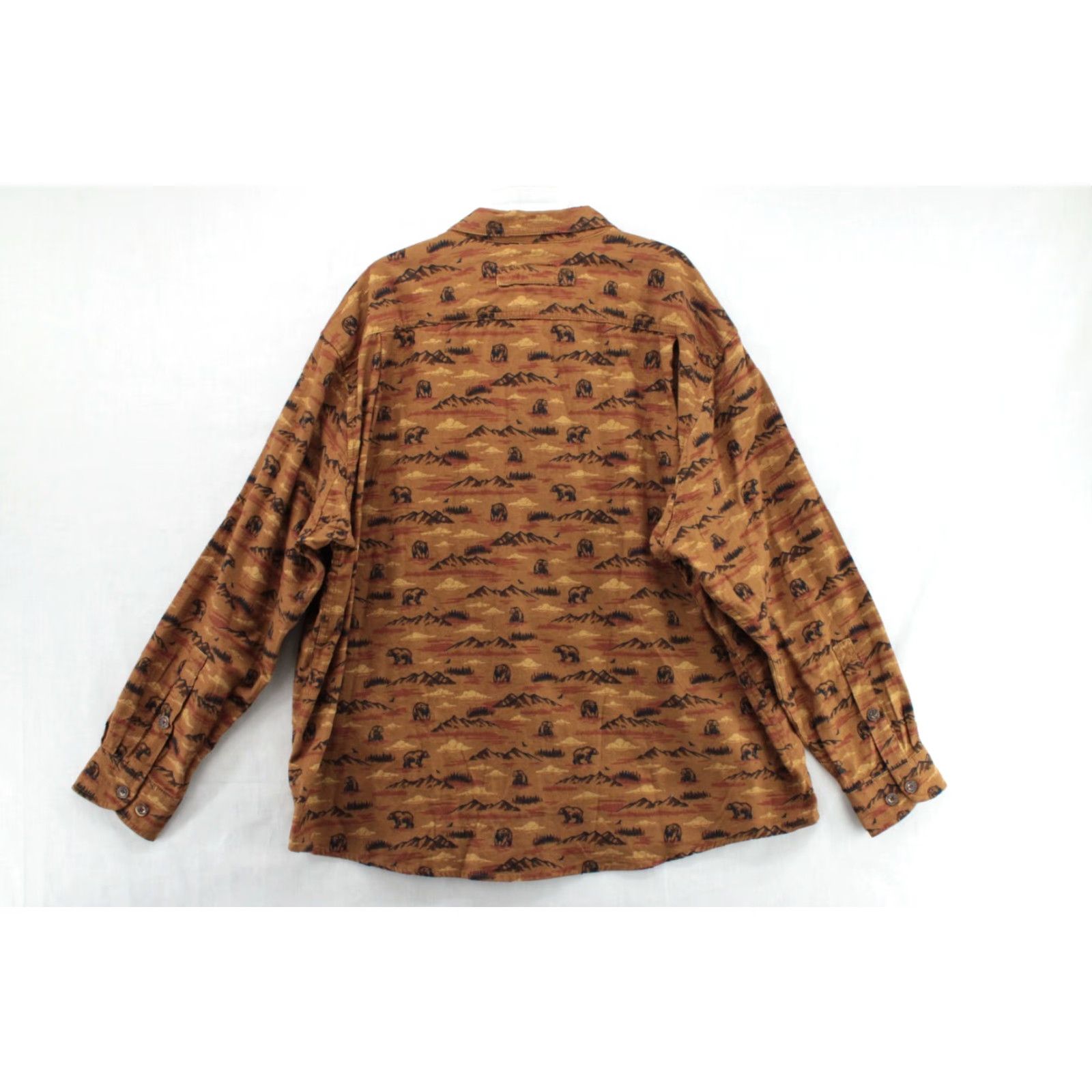Vintage Duluth NWT Men Shirt Swingin Untucked Free Flannel Brown Bear Print Outdoors 2XL Button-Up Collared Long Sleeve Size US XXL / EU 58 / 5 - 7 Thumbnail