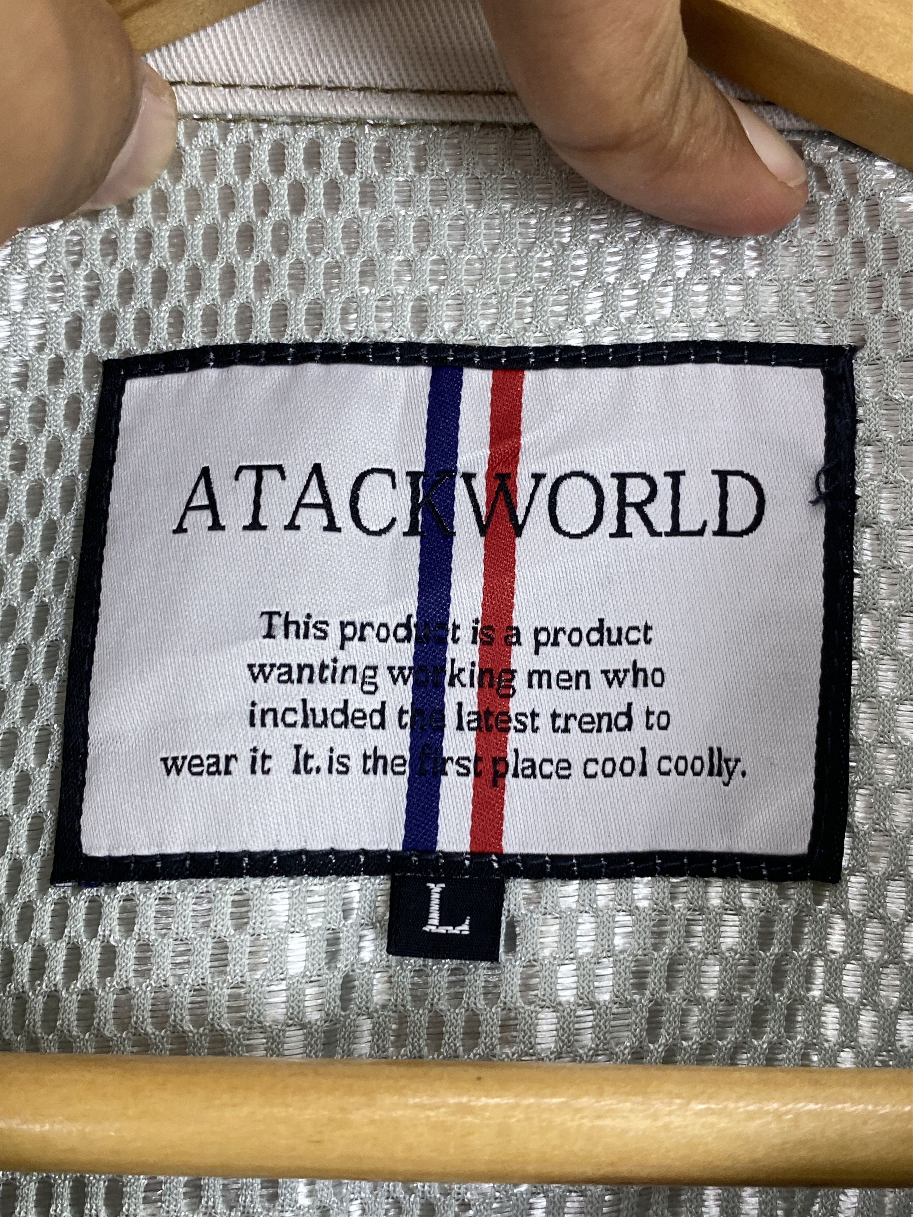 Japanese Brand Vintage Attack World Tactical Denim Workwear Jacket J1786 Size US L / EU 52-54 / 3 - 5 Thumbnail