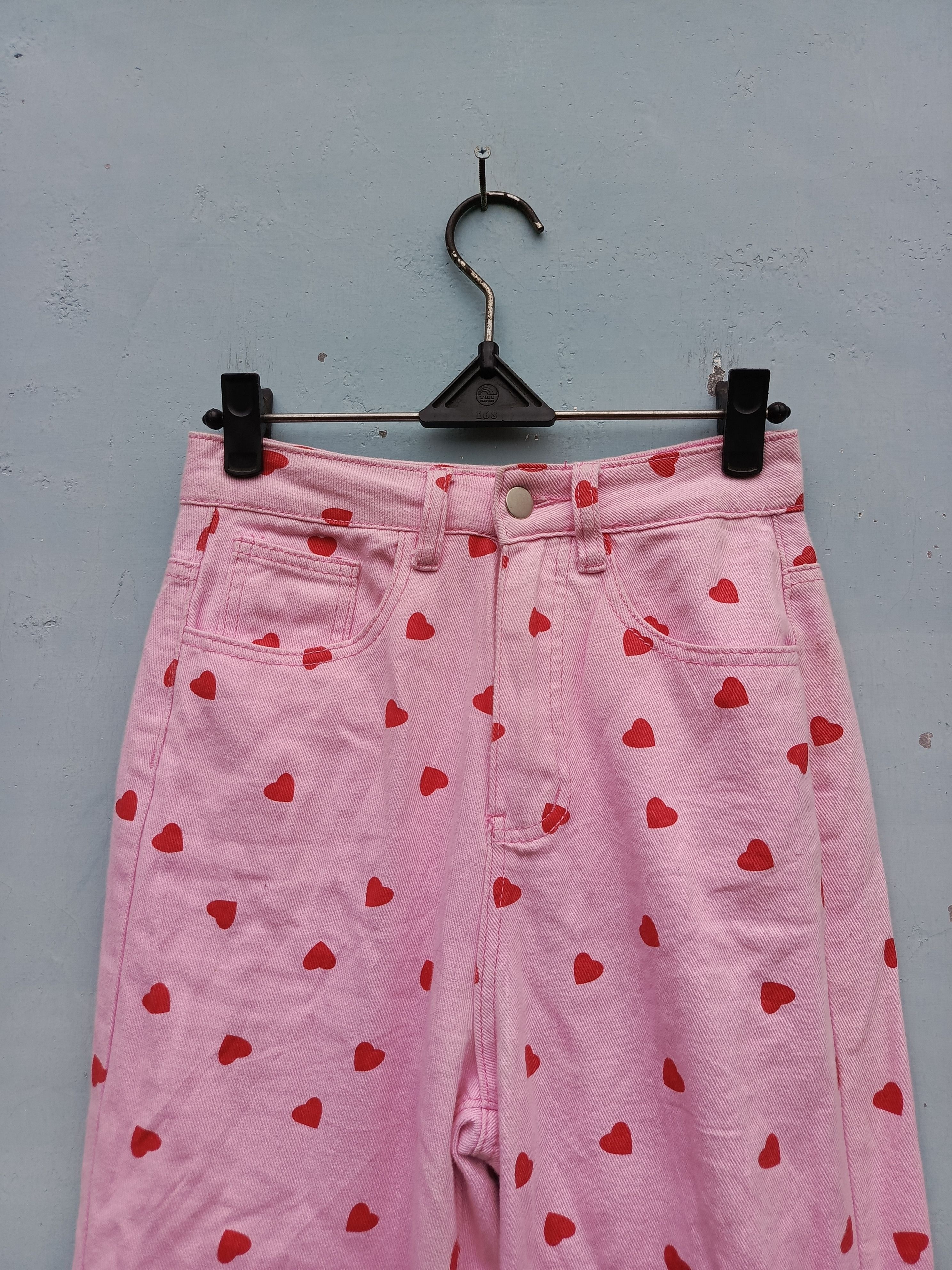 Shein Shein High Waist Heart Print Size 26" / US 2 / IT 38 - 2 Thumbnail
