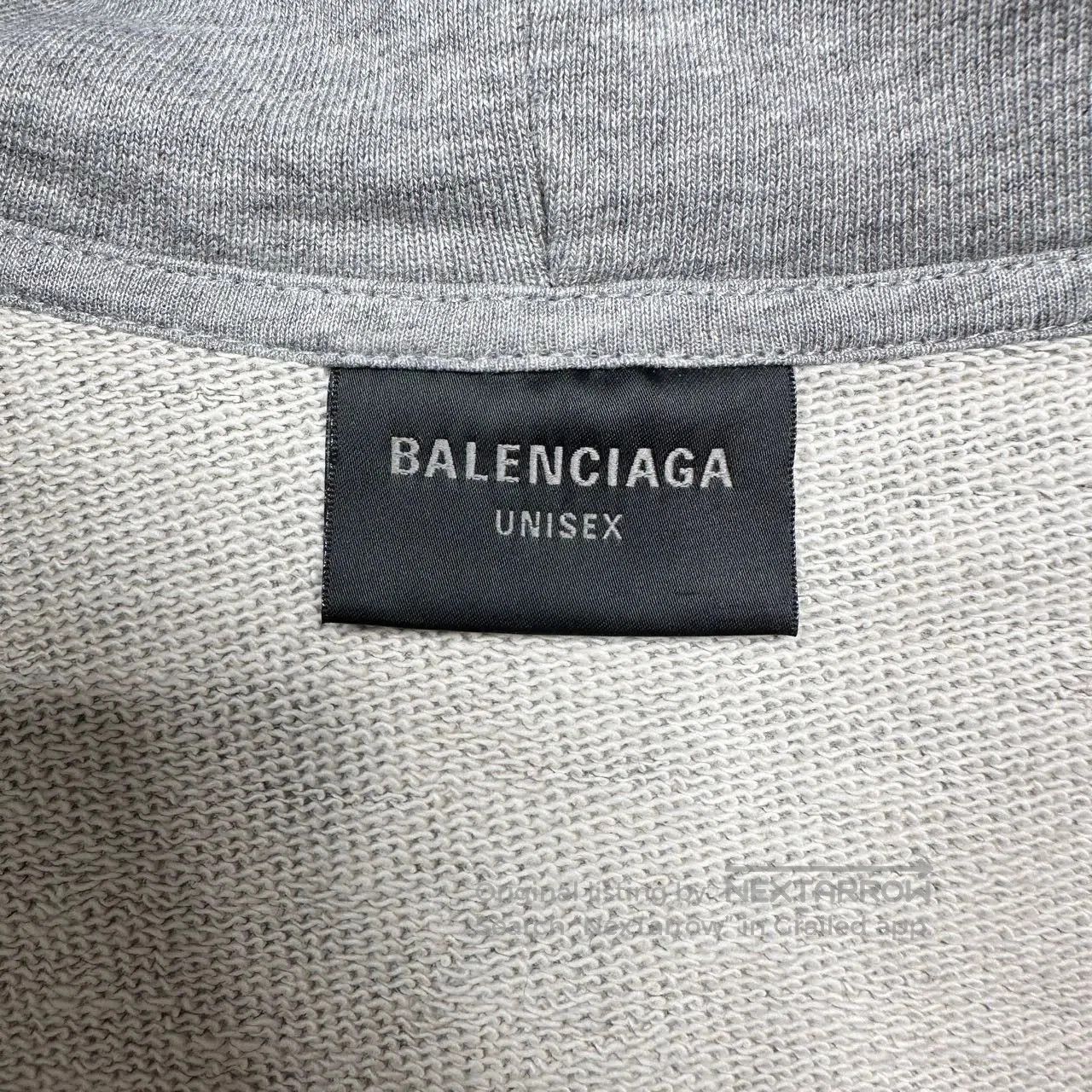 Balenciaga balenciaga gray zip-up hoodie with print. Size US L / EU 52-54 / 3 - 8 Thumbnail